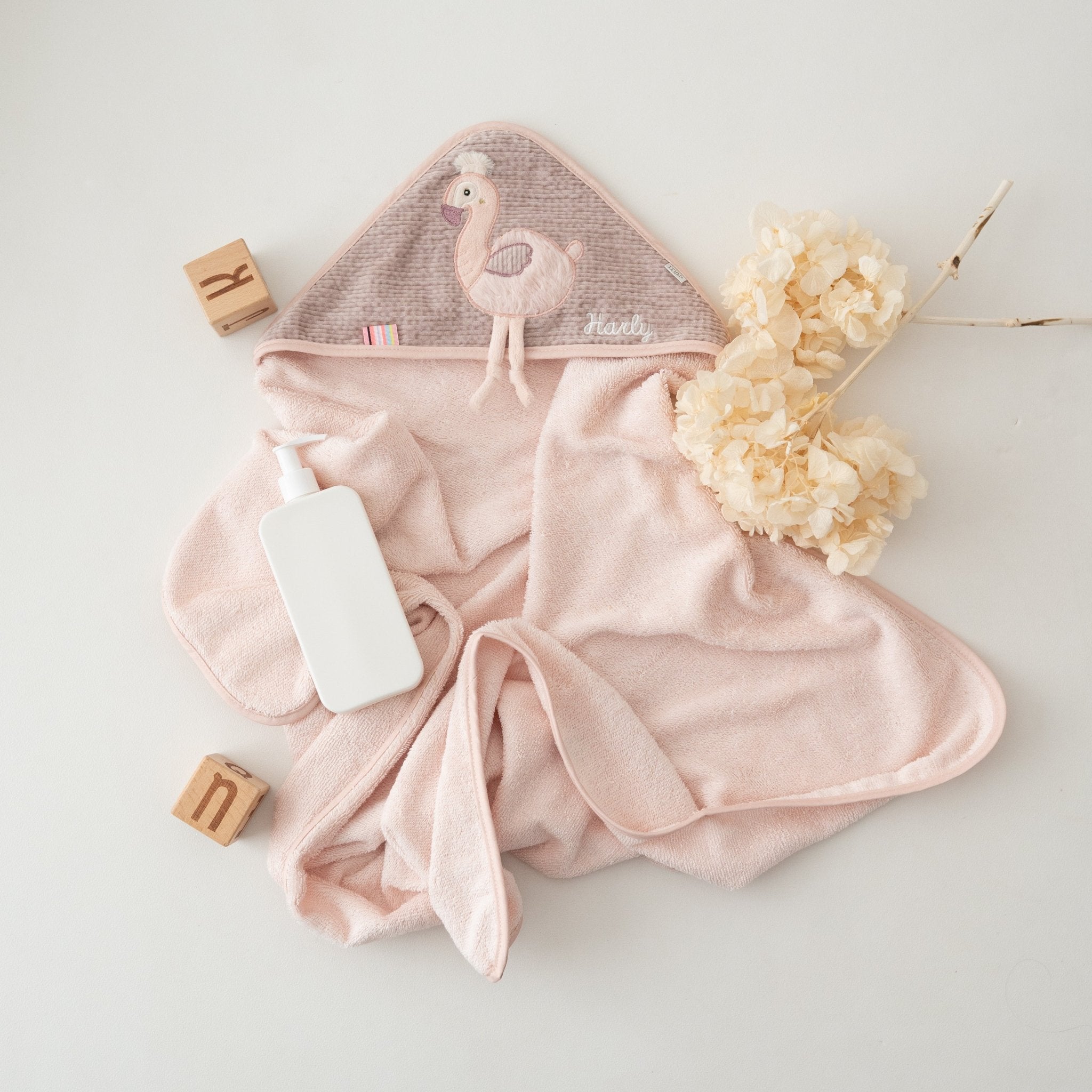 FEHN Tier Baby Kapuzenhandtuch Frottee - wunderwunsch