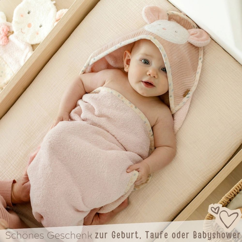 FEHN Tier Baby Kapuzenhandtuch Frottee - wunderwunsch