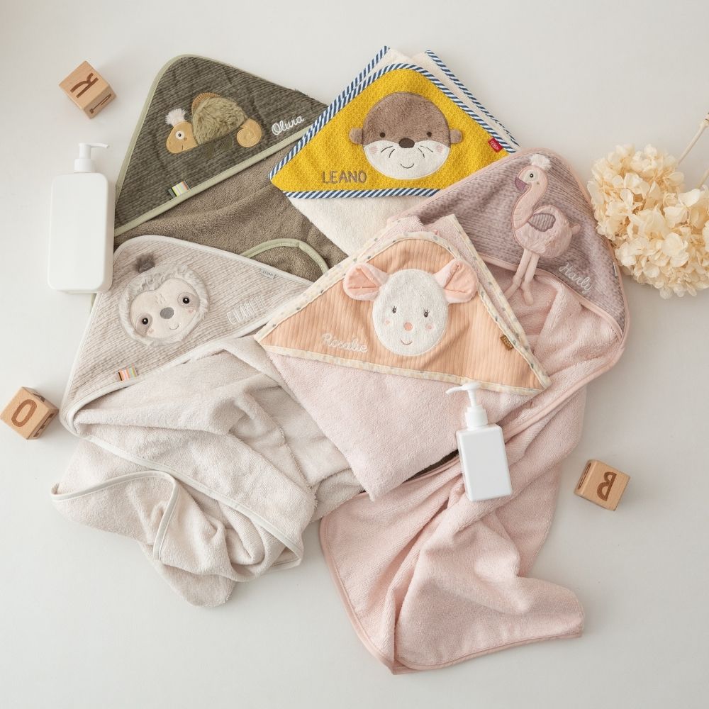 FEHN Tier Baby Kapuzenhandtuch Frottee - wunderwunsch