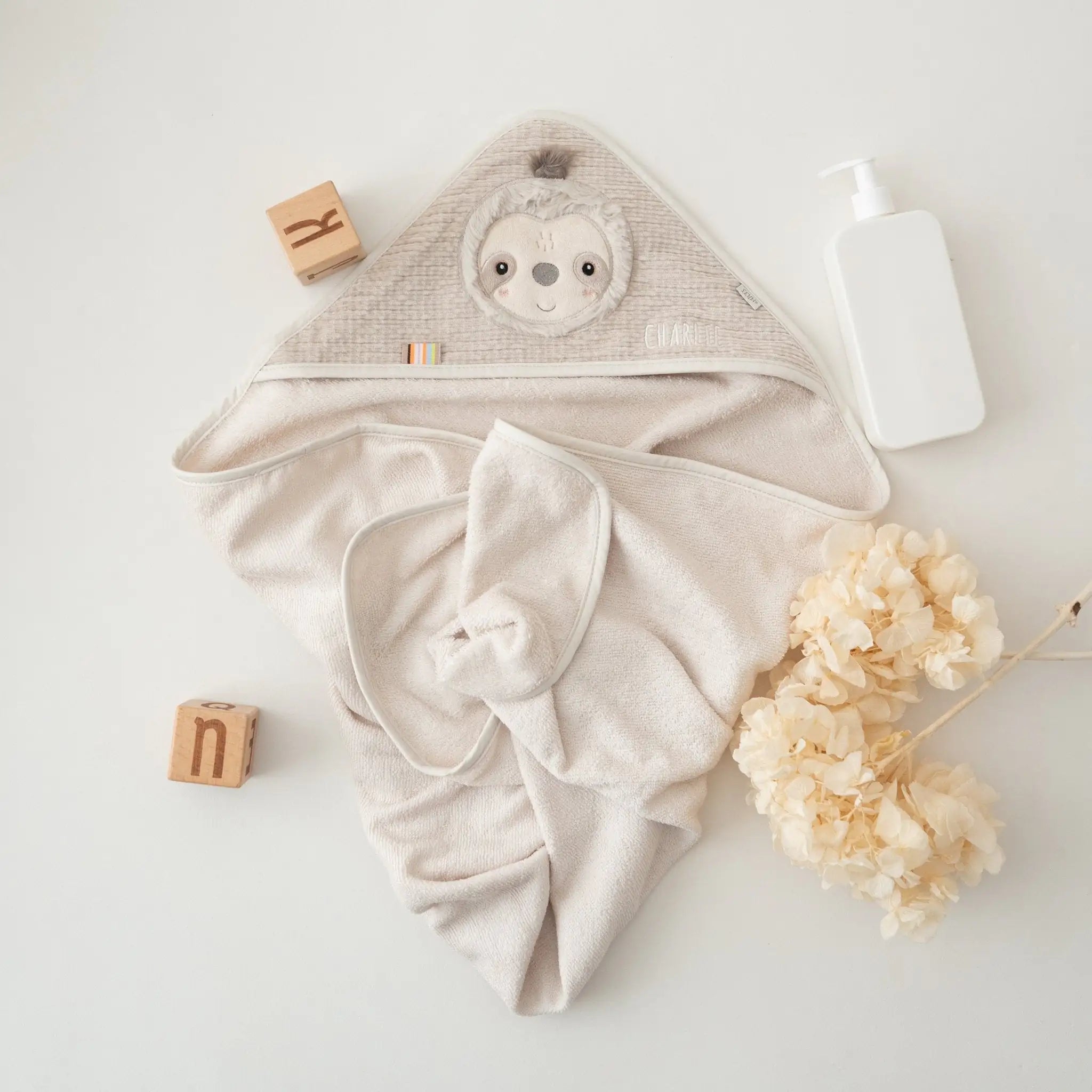 FEHN Tier Baby Kapuzenhandtuch Frottee - wunderwunsch