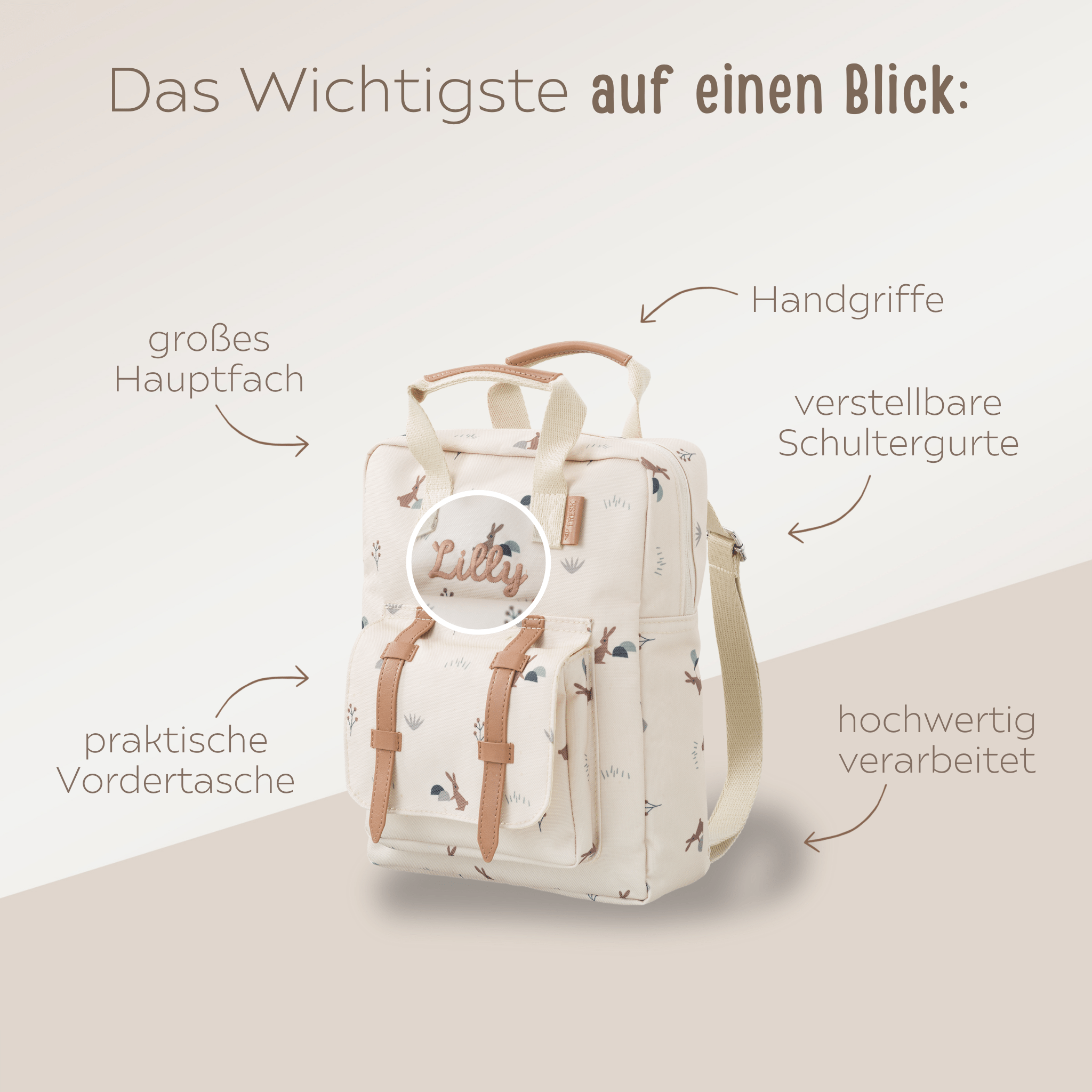 FRESK Kindergartenrucksack personalisiert - wunderwunsch
