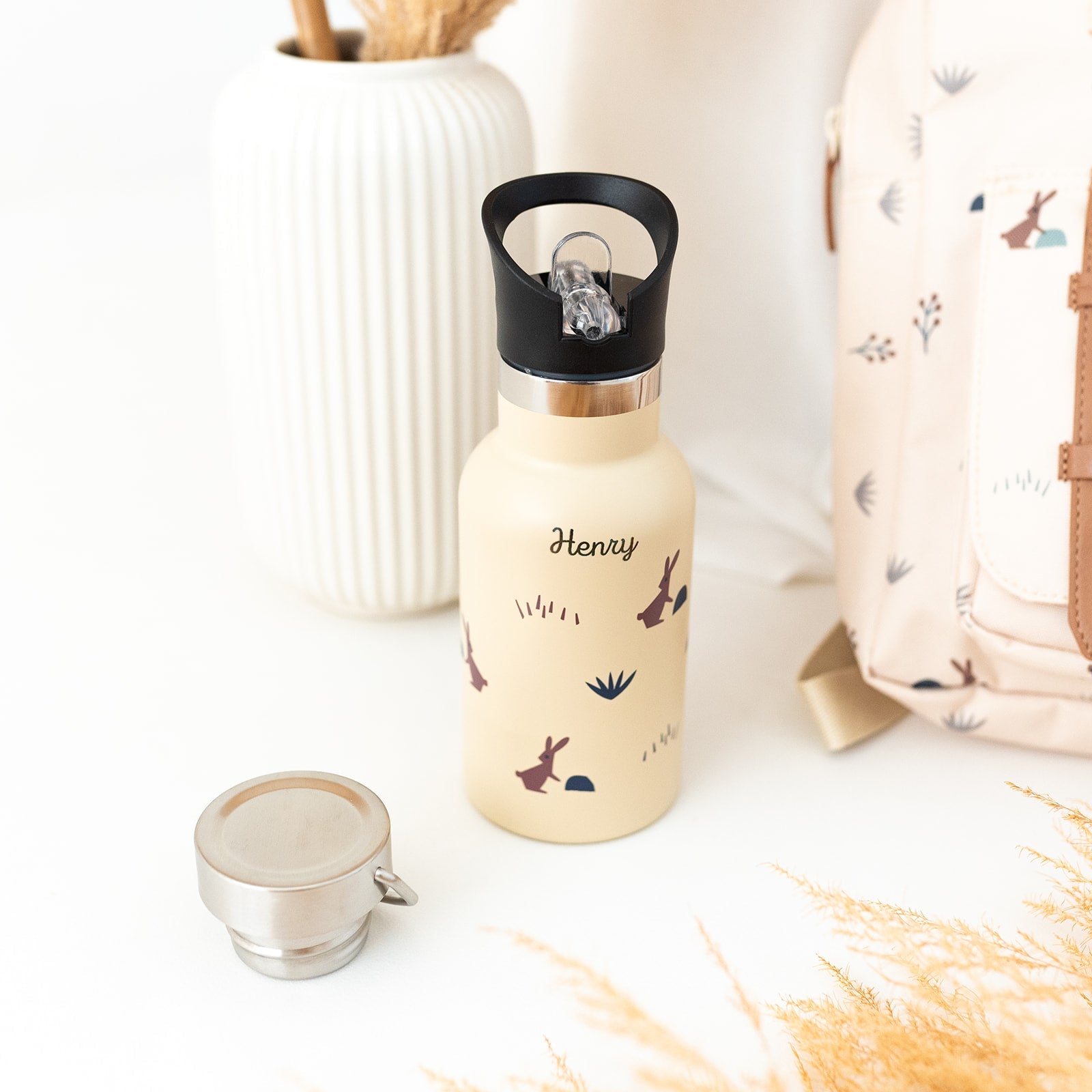 FRESK Kindergartenrucksack und Trinkflasche personalisiert - wunderwunsch