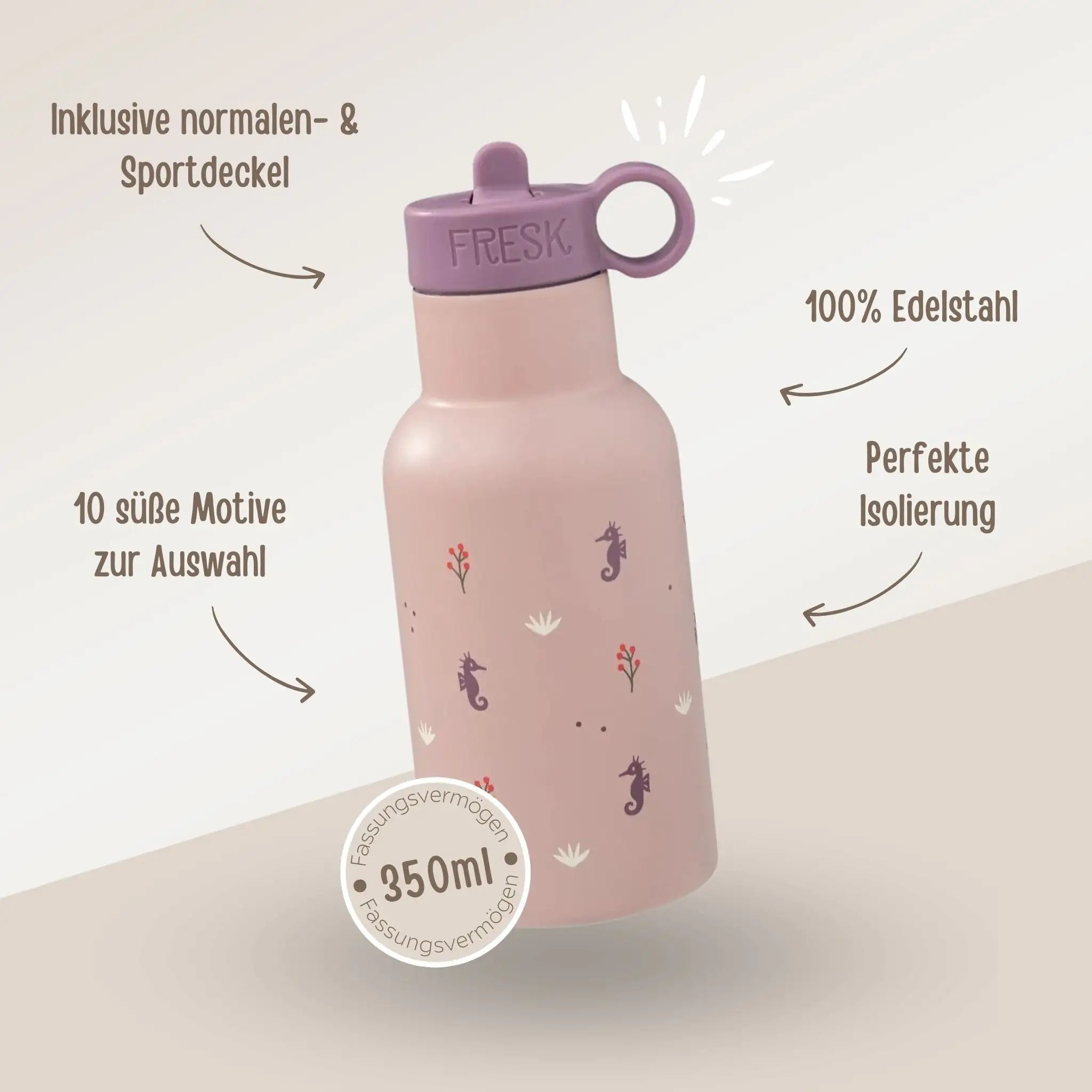 FRESK Kindergartenrucksack und Trinkflasche personalisiert - wunderwunsch