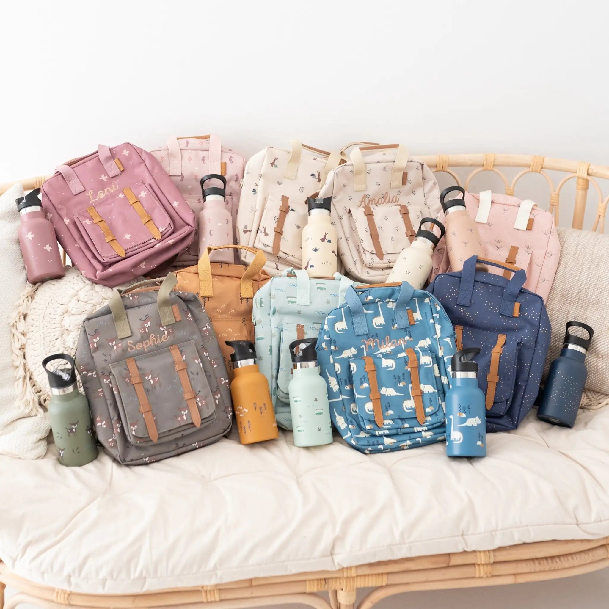 FRESK Kindergartenrucksack und Trinkflasche personalisiert - wunderwunsch