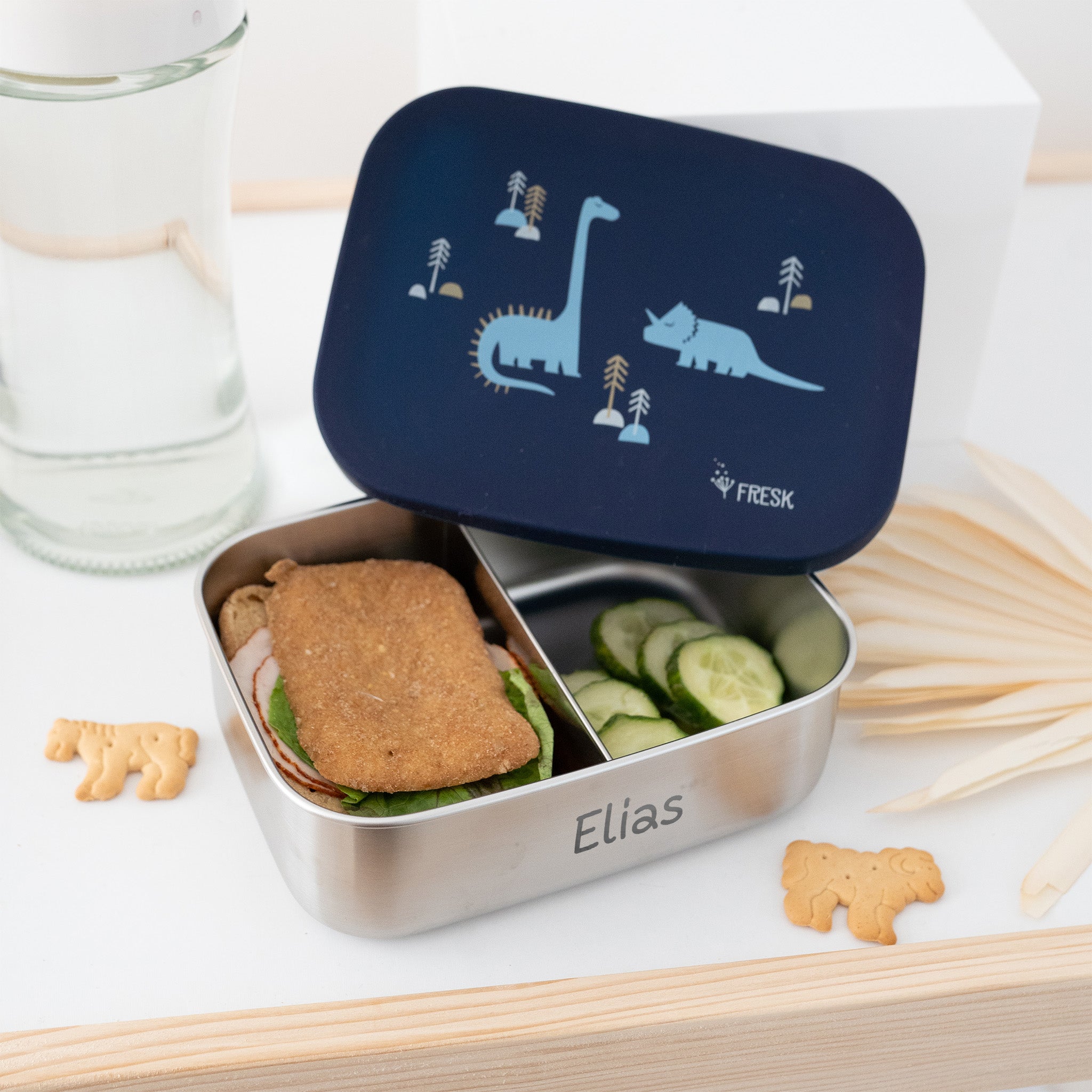 FRESK Lunchbox Edelstahl - personalisierbar - wunderwunsch
