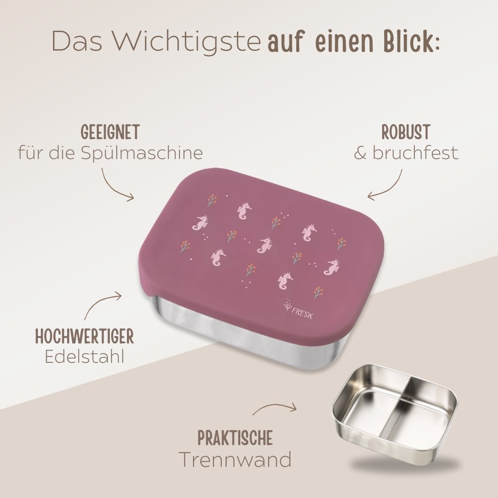 FRESK Lunchbox Edelstahl - personalisierbar - wunderwunsch
