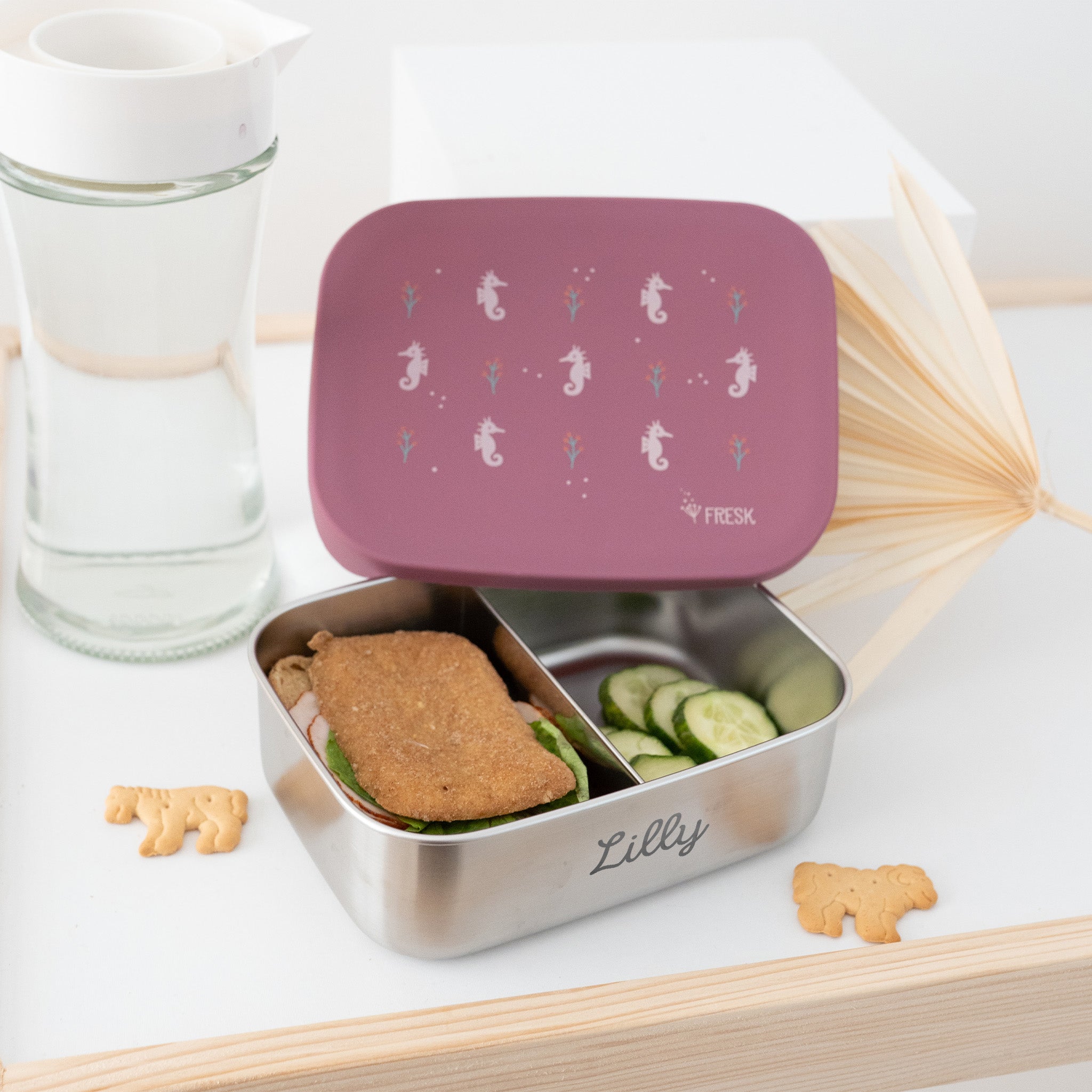 FRESK Lunchbox Edelstahl - personalisierbar - wunderwunsch