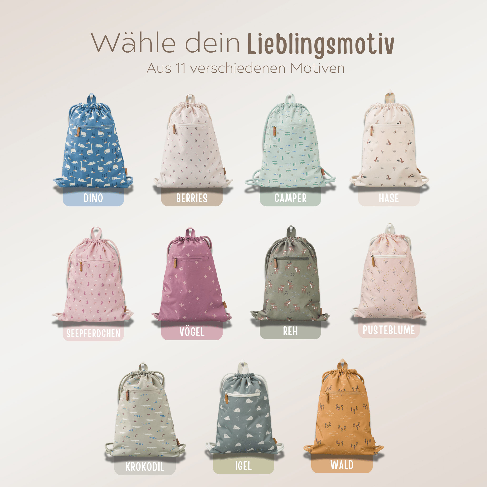 FRESK Turnbeutel mit Personalisierung - wunderwunsch