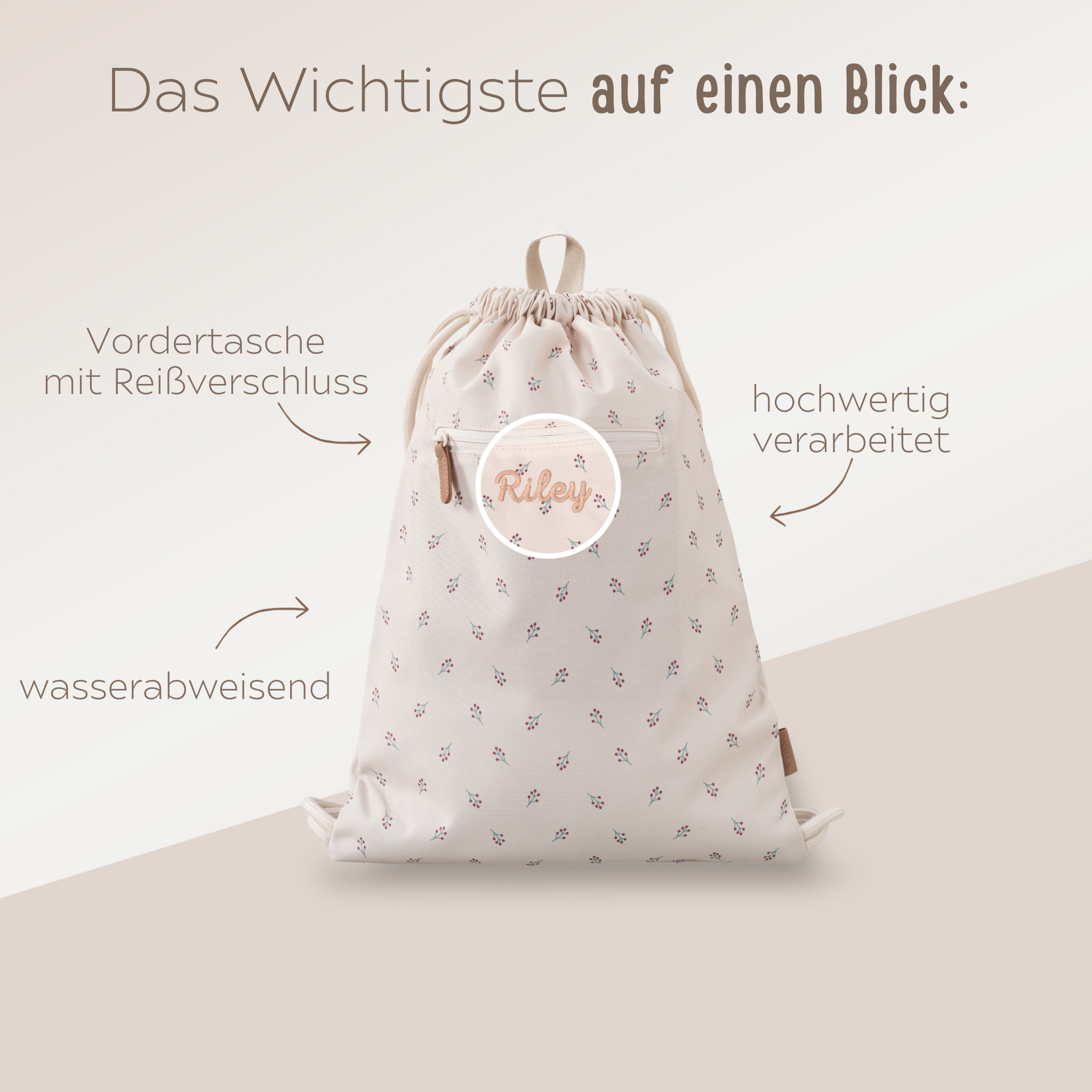 FRESK Turnbeutel mit Personalisierung - wunderwunsch