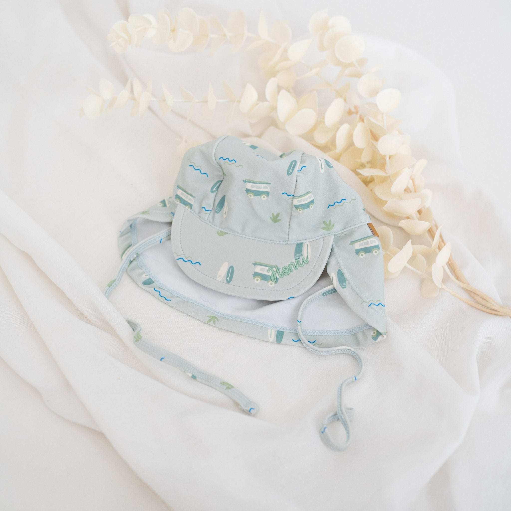 FRESK UV Sonnenhut mit Nackenschutz personalisierbar - wunderwunsch