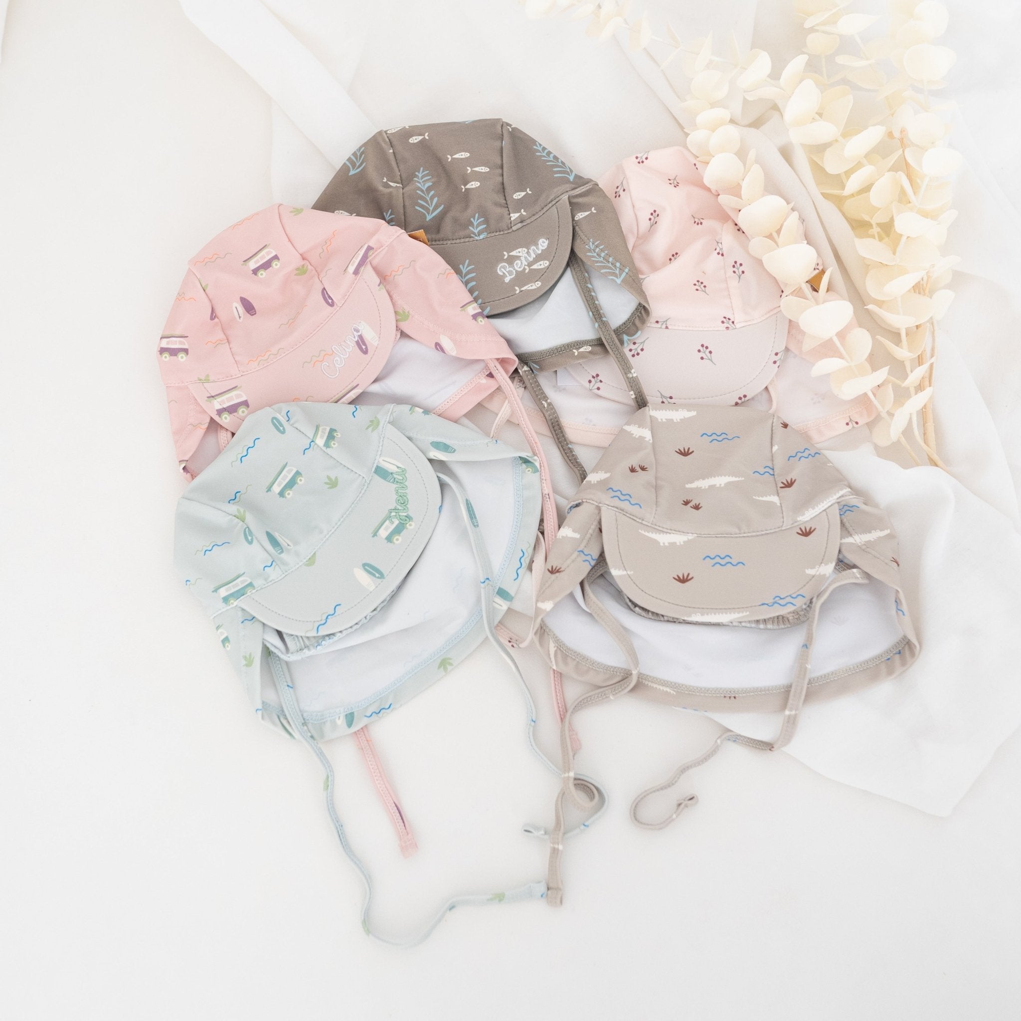 FRESK UV Sonnenhut mit Nackenschutz personalisierbar - wunderwunsch