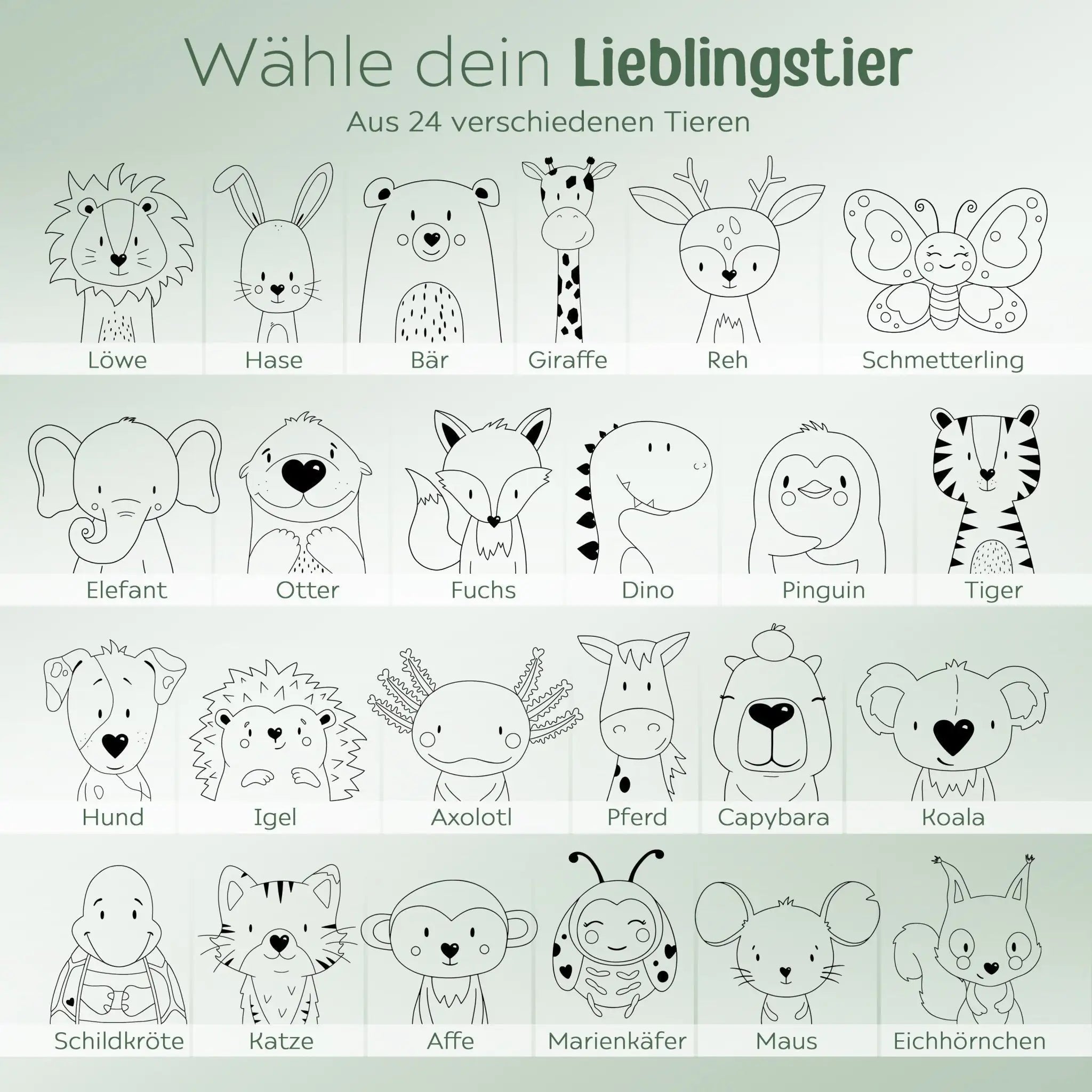 Frühstücksbrettchen personalisiert - Tier Gravur - wunderwunsch