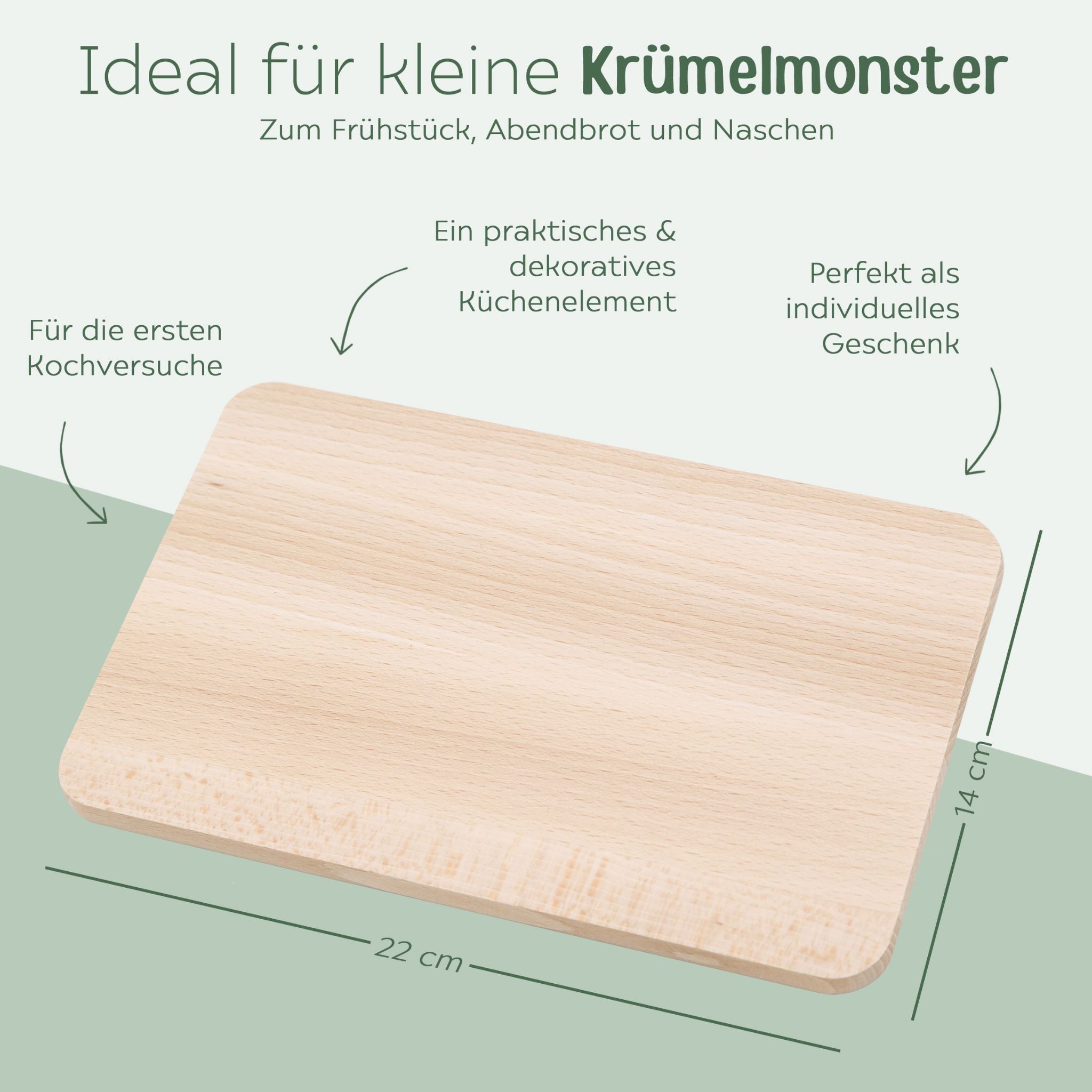 Frühstücksbrettchen personalisiert - Osterhase und Eiersuche Gravur - wunderwunsch