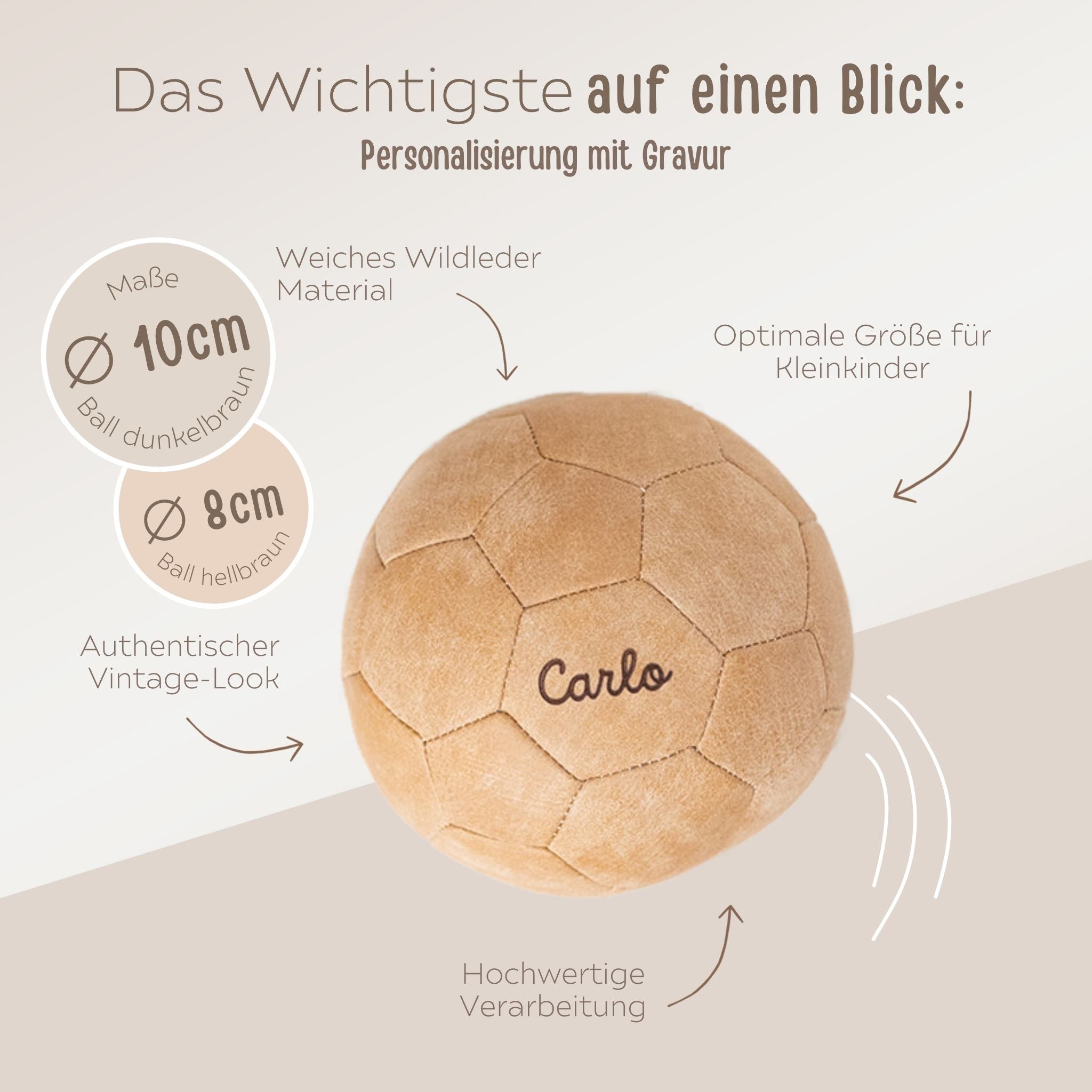 Fußball Leder personalisiert - wunderwunsch