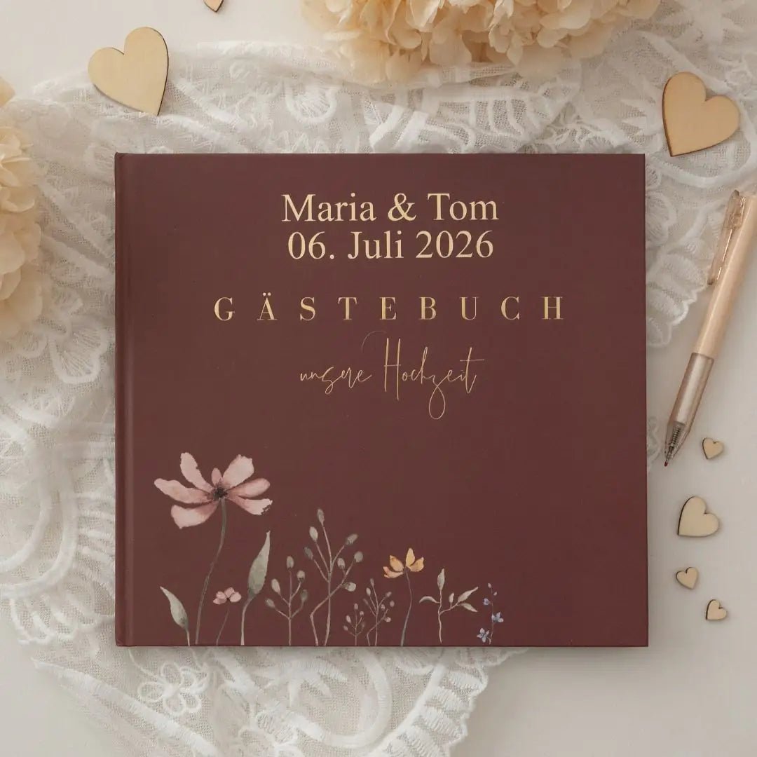 Gästebuch "Unsere Hochzeit" personalisierbar - wunderwunsch