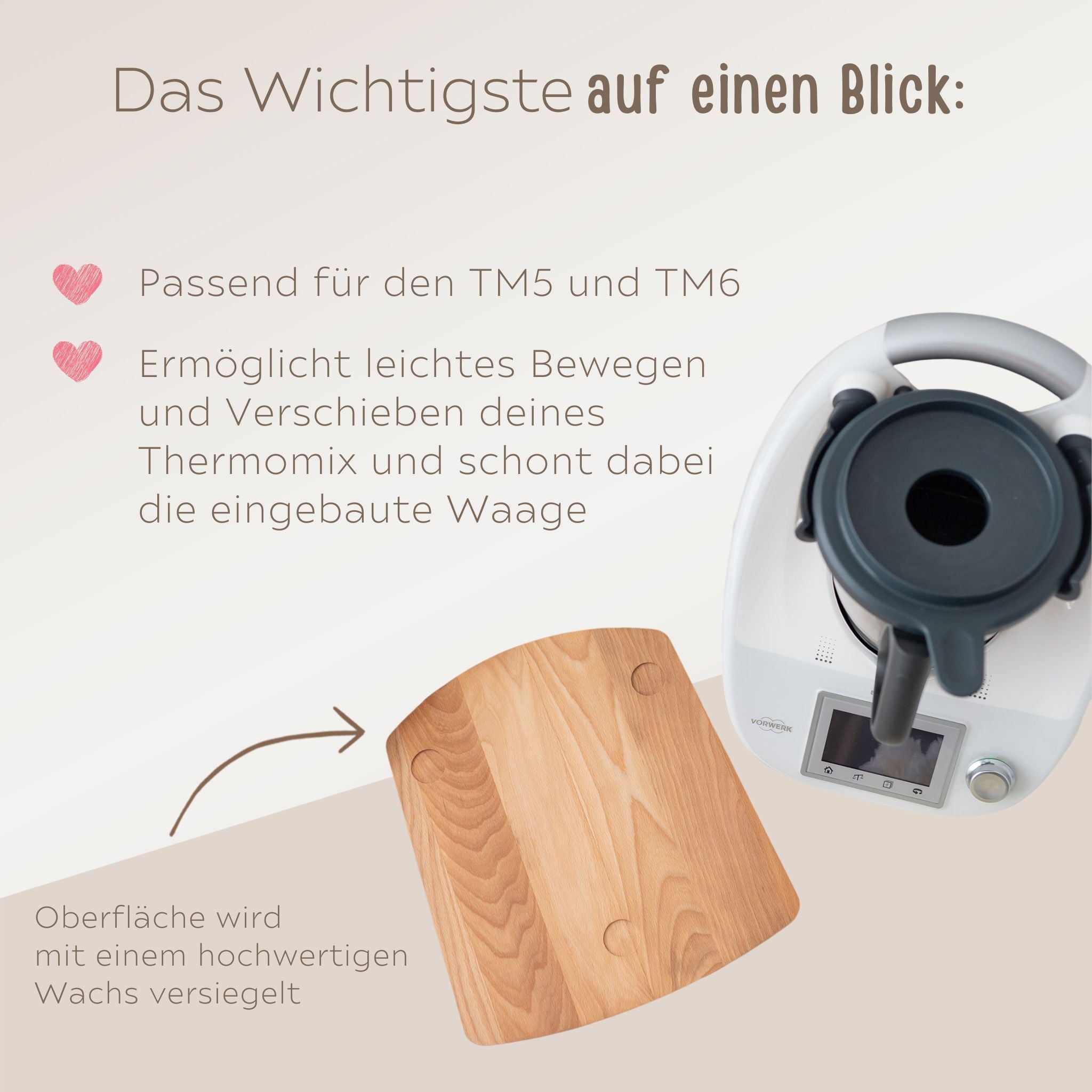Gleitbrett für Thermomix® - Bei Mama schmeckt am Besten - wunderwunsch