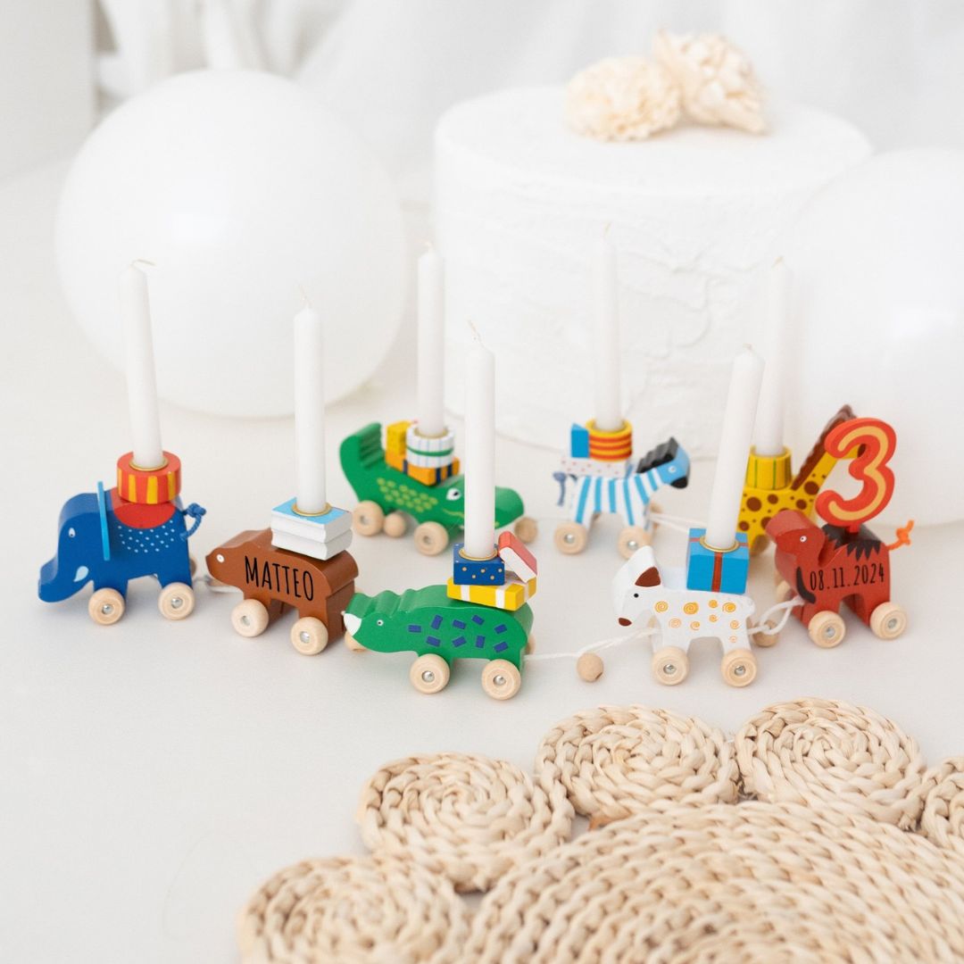 GOKI Geburtstagszug Tier Karawane - wunderwunsch