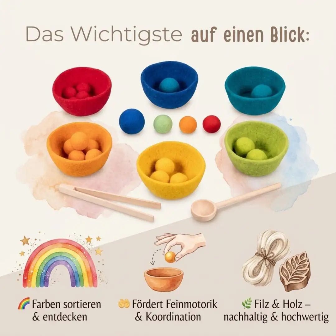 GOKI Montessori Farbsortierspiel personalisierbar - wunderwunsch