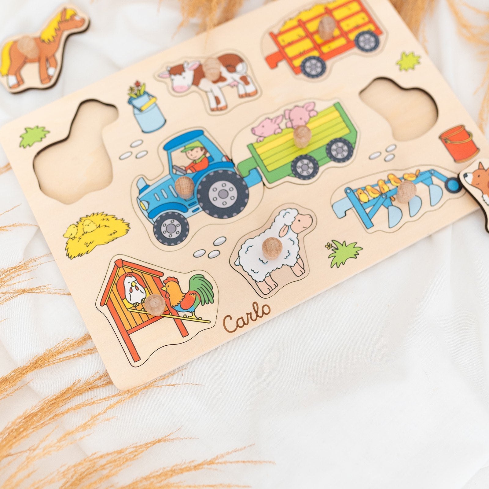 GOKI Steckpuzzle "Bauernhof" - wunderwunsch