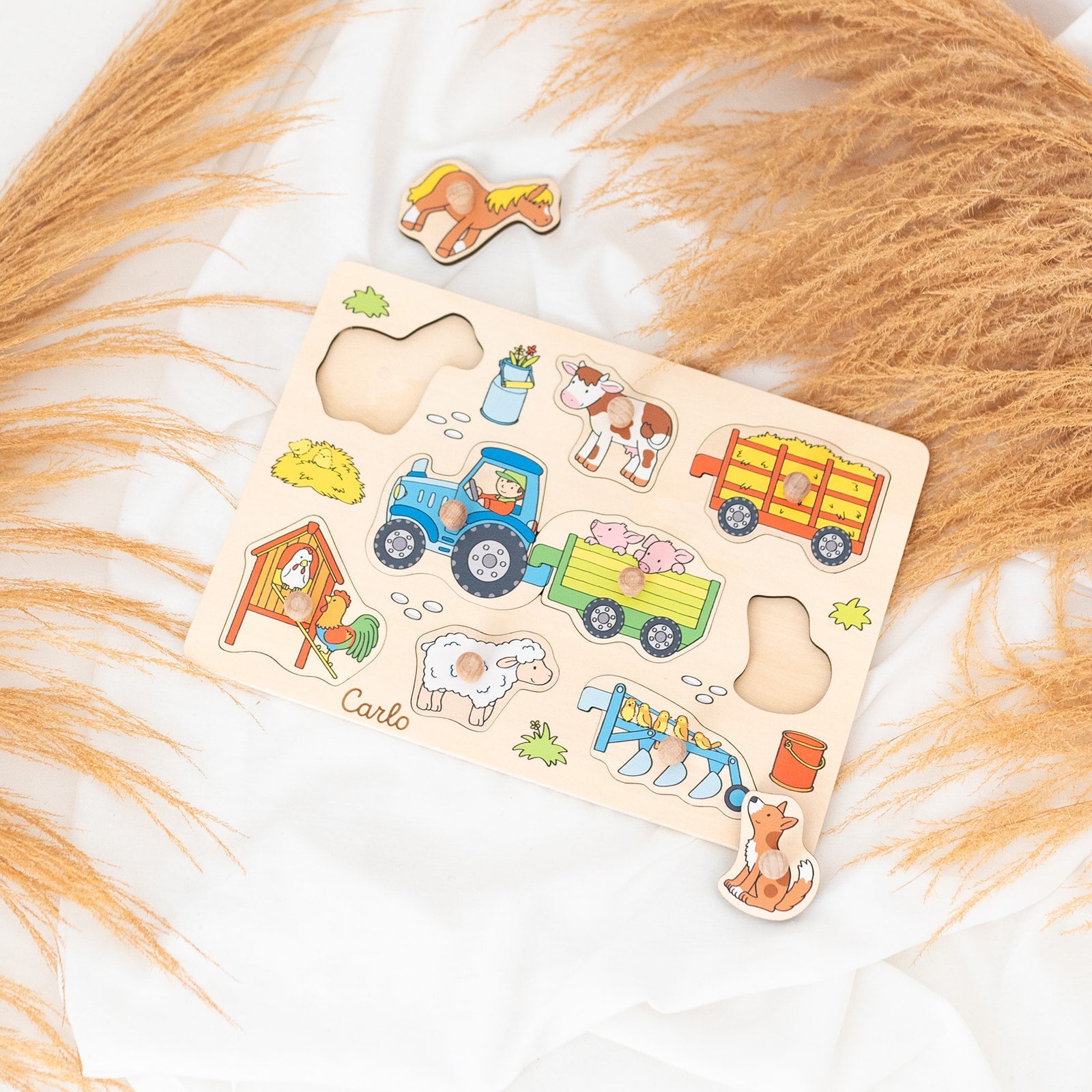 GOKI Steckpuzzle "Bauernhof" - wunderwunsch