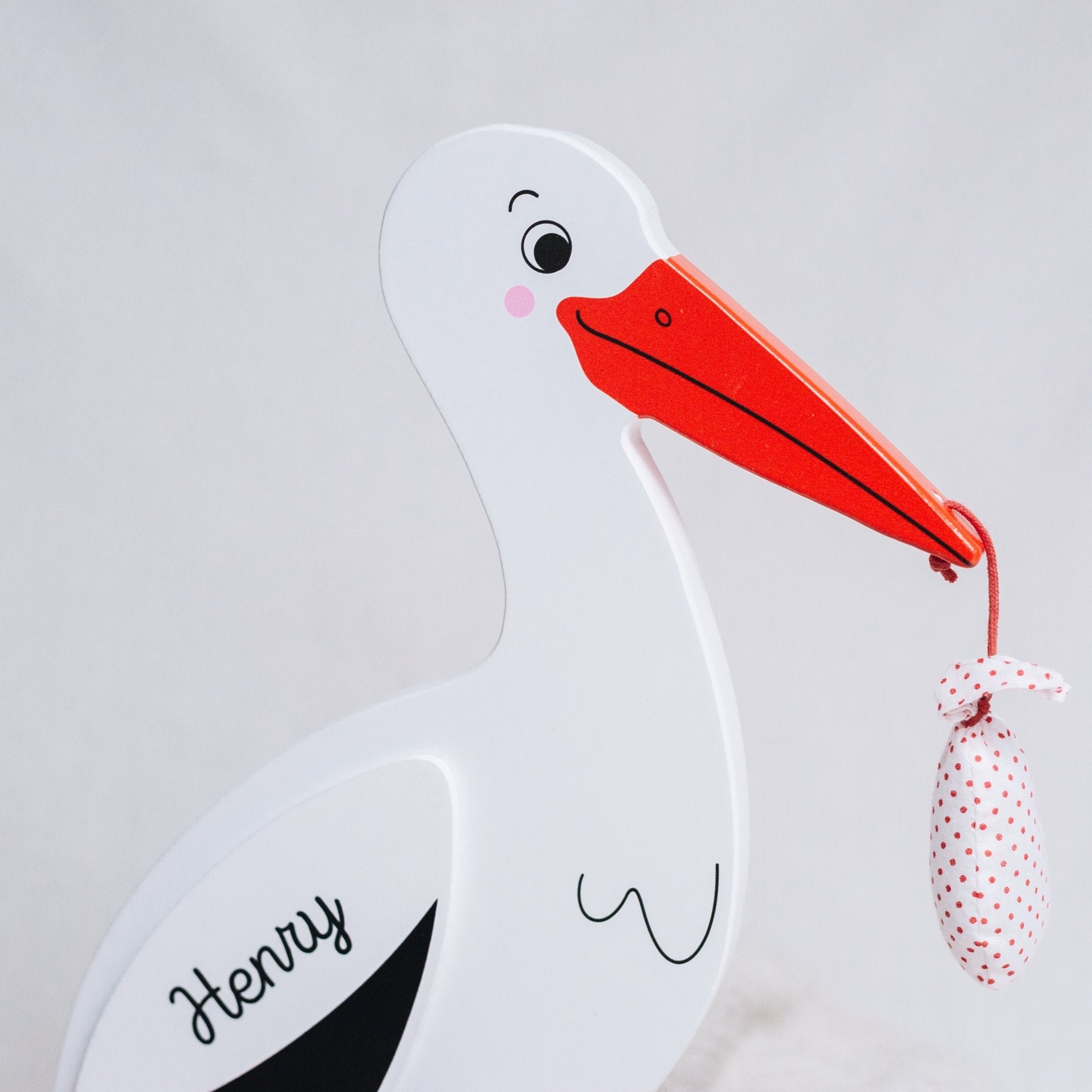 GOKI Storch mit Babytuch - wunderwunsch