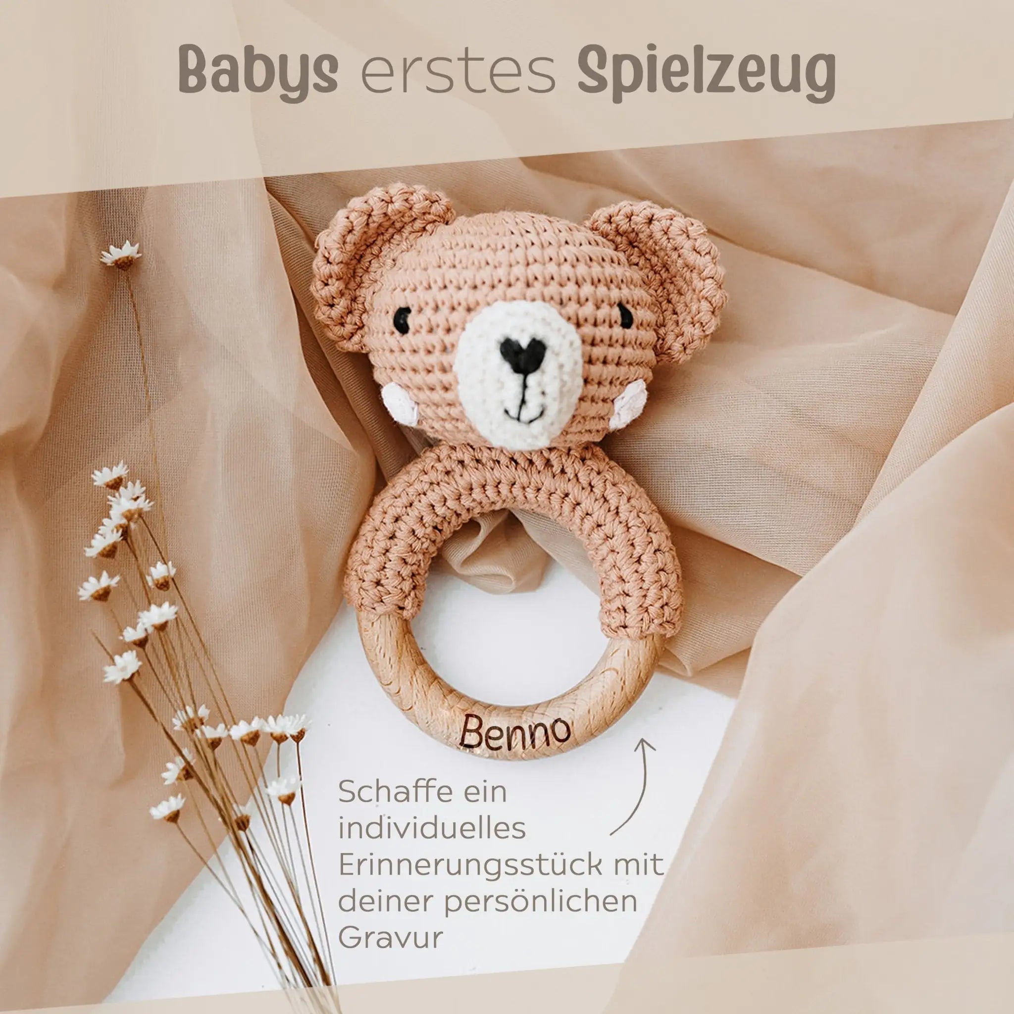 Greifling Bär personalisiert - wunderwunsch