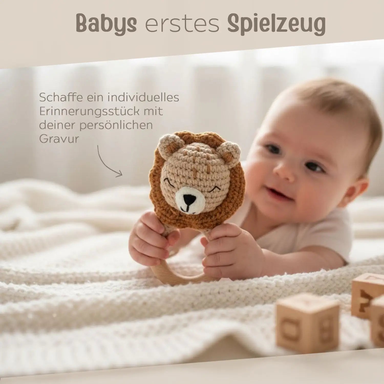 Greifling Löwe personalisiert - wunderwunsch