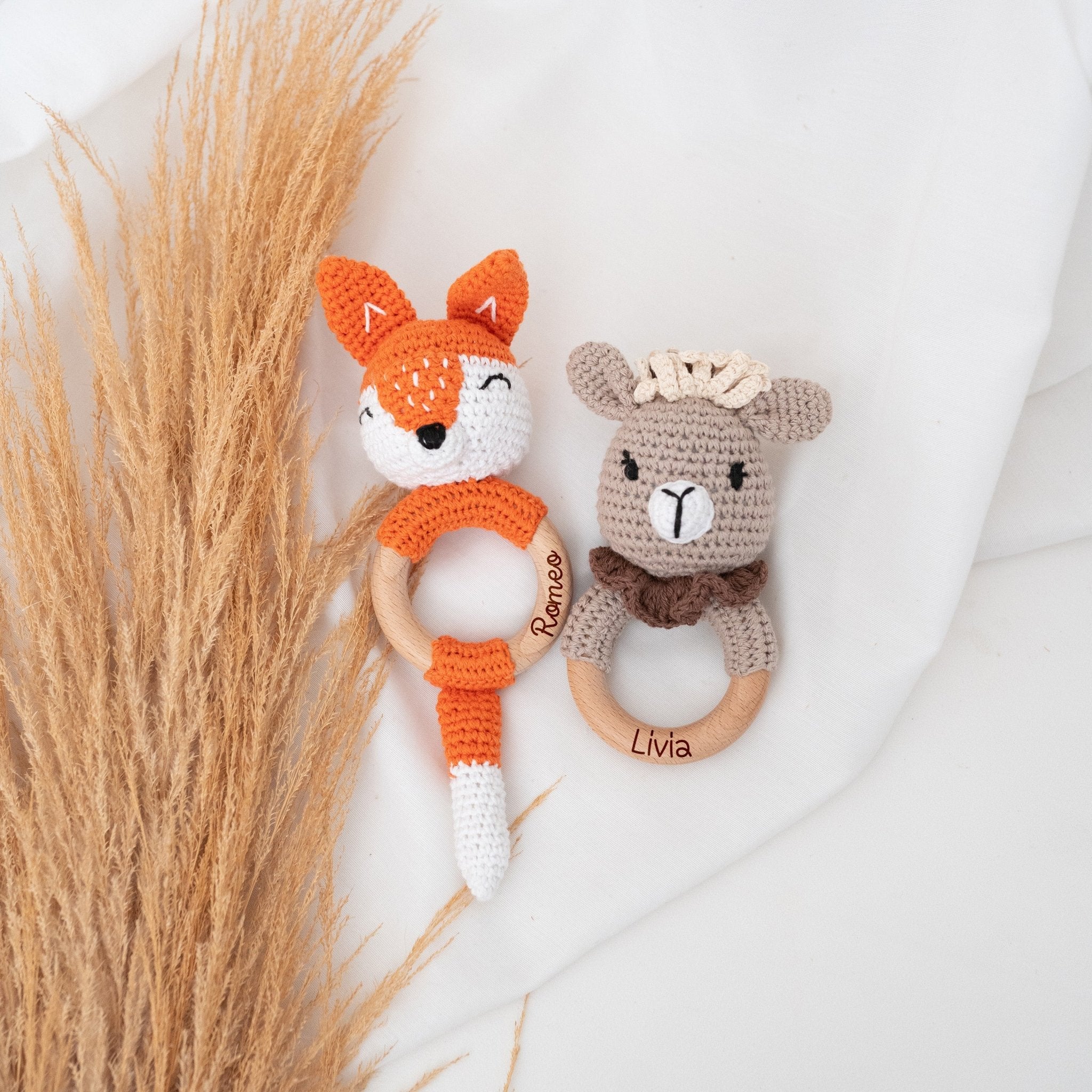 Greifling personalisiert - Fuchs & Kuh - wunderwunsch
