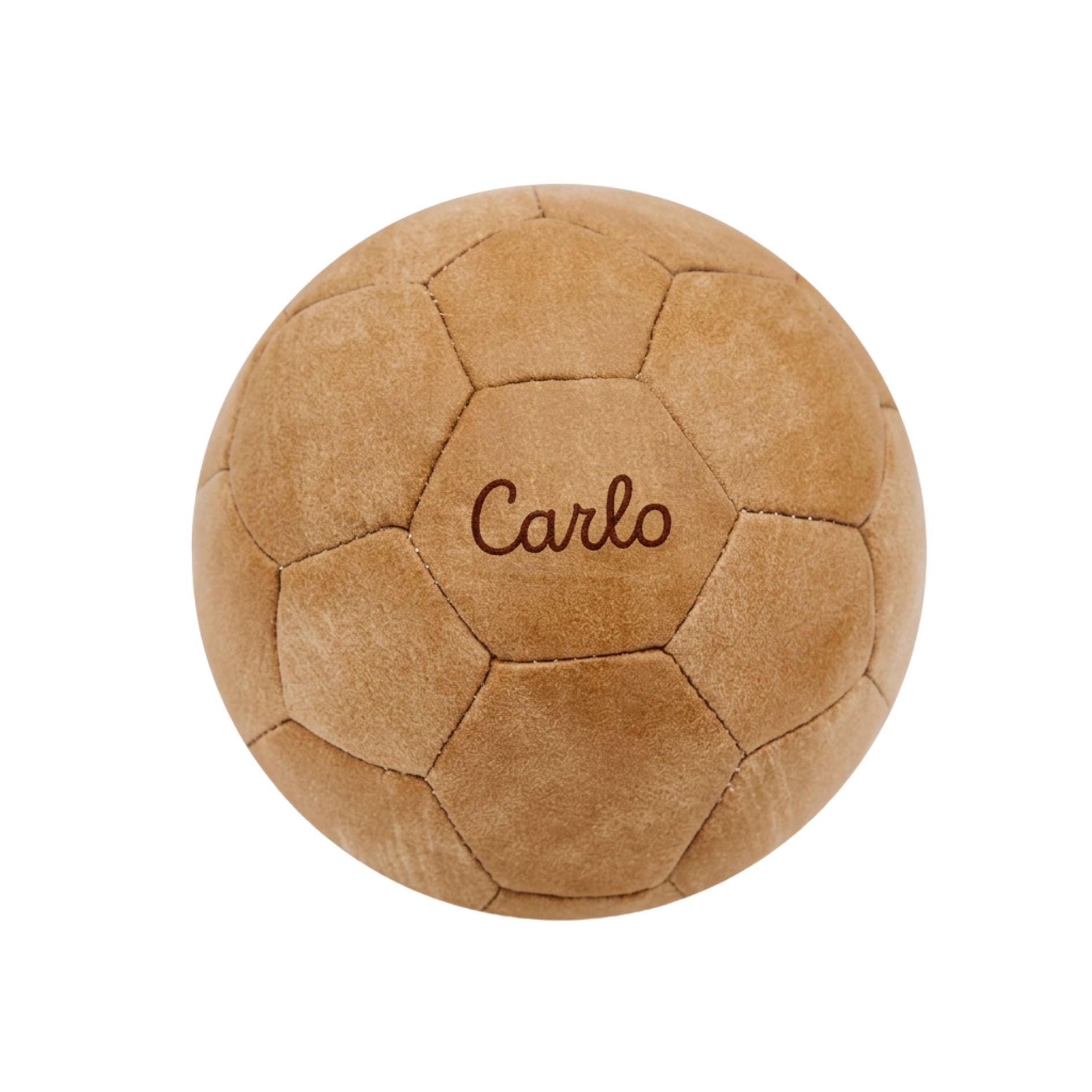 Großer Fußball aus Leder personalisierbar - wunderwunsch