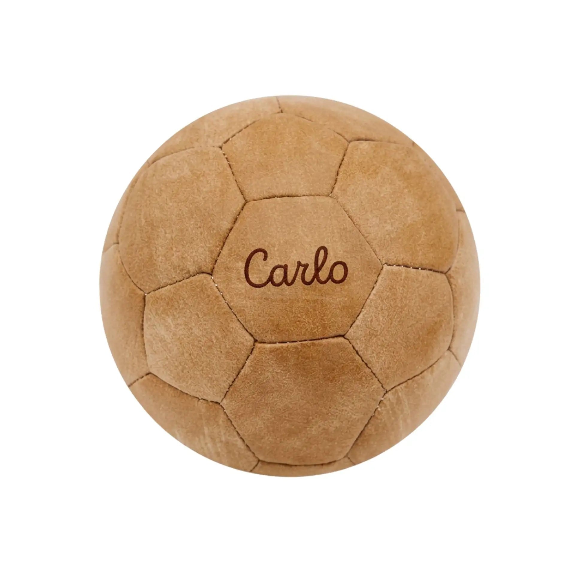 Großer Fußball aus Leder personalisierbar - wunderwunsch