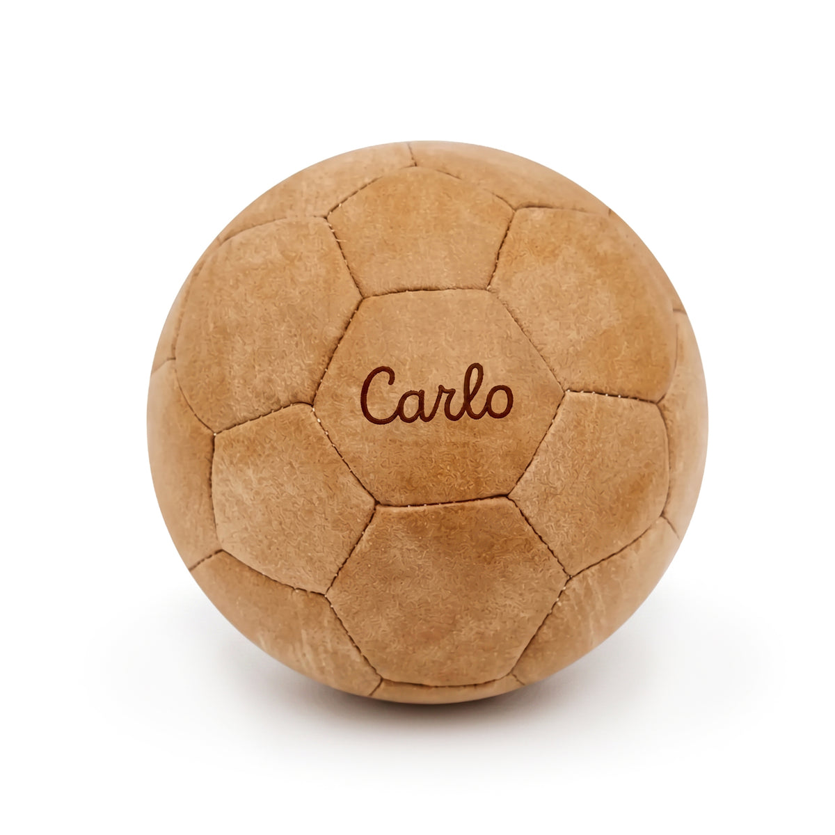 Großer Fußball aus Leder personalisierbar