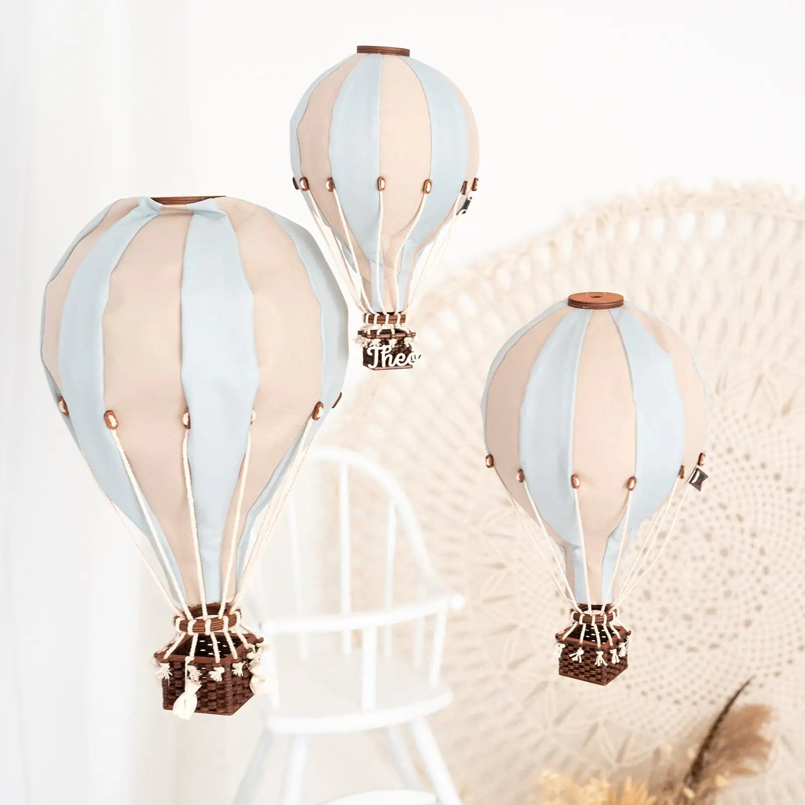 Heißluftballon Kinderzimmer Wanddeko - wunderwunsch