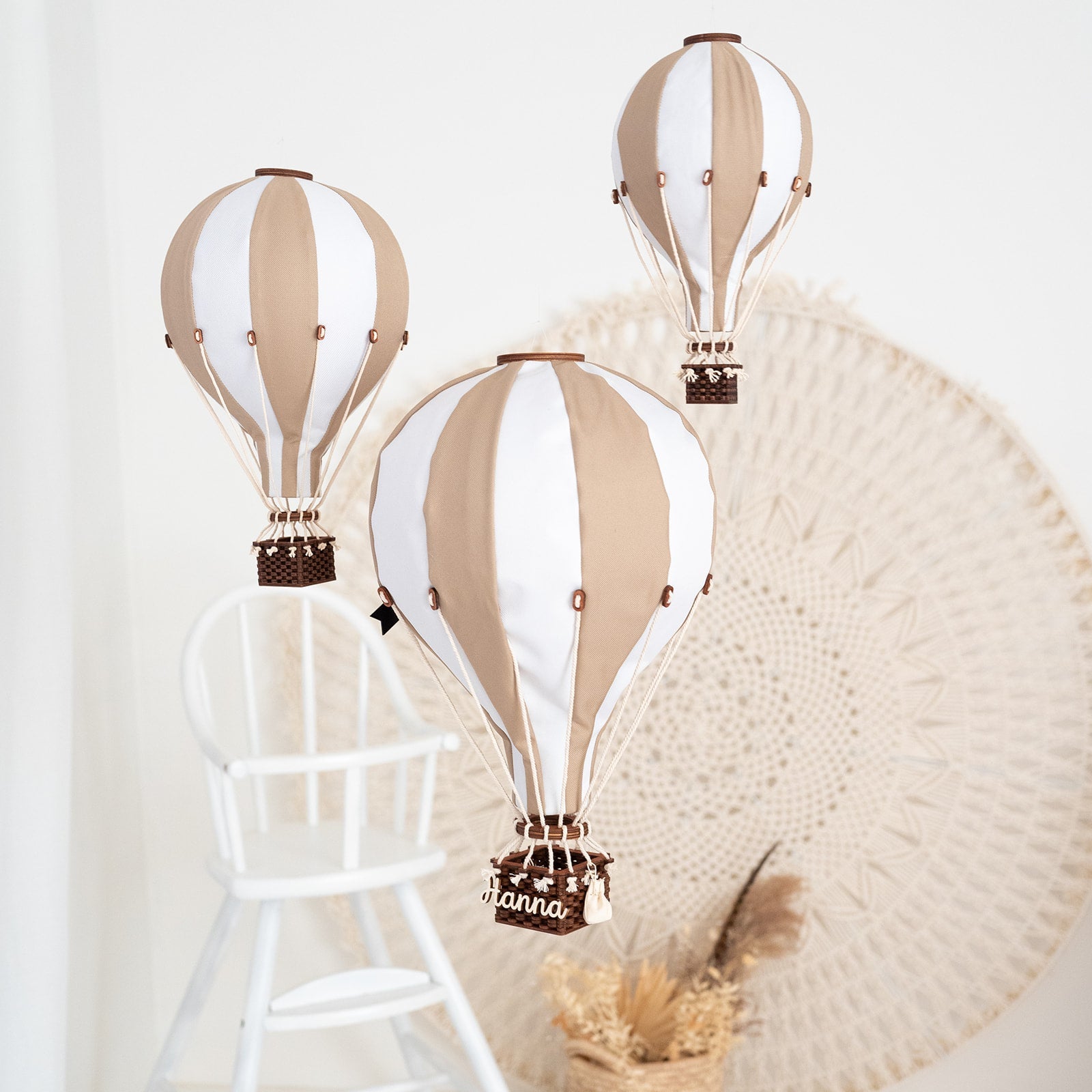 Heißluftballon Kinderzimmer Wanddeko - wunderwunsch