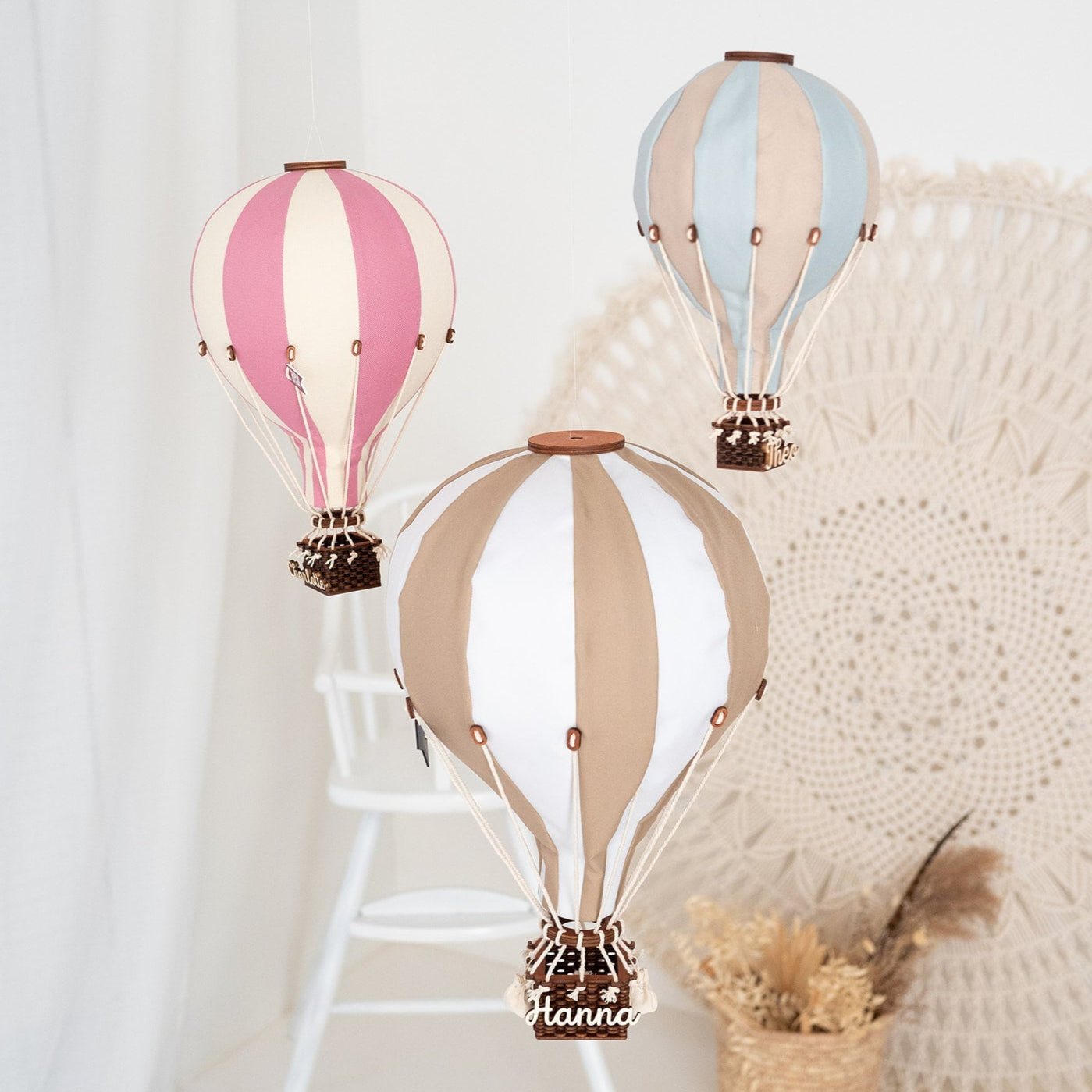 Heißluftballon Kinderzimmer Wanddeko - wunderwunsch