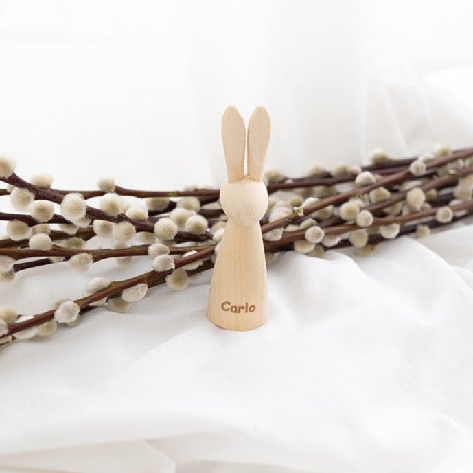 Holz - Osterhasen personalisiert - wunderwunsch