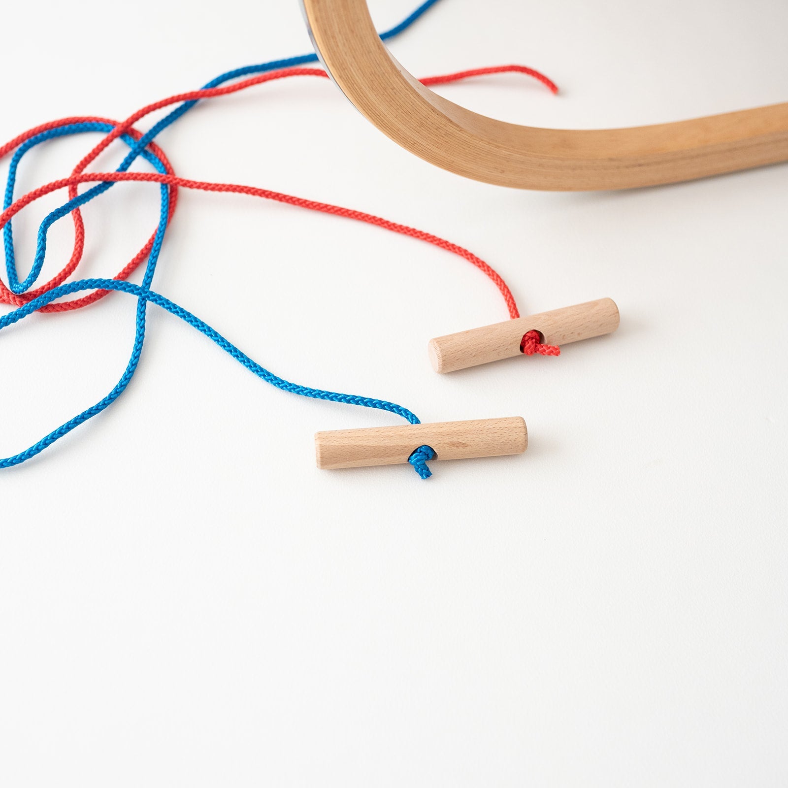 Hörnerschlitten Holz mit breiter Sitzfläche - personalisiert - wunderwunsch