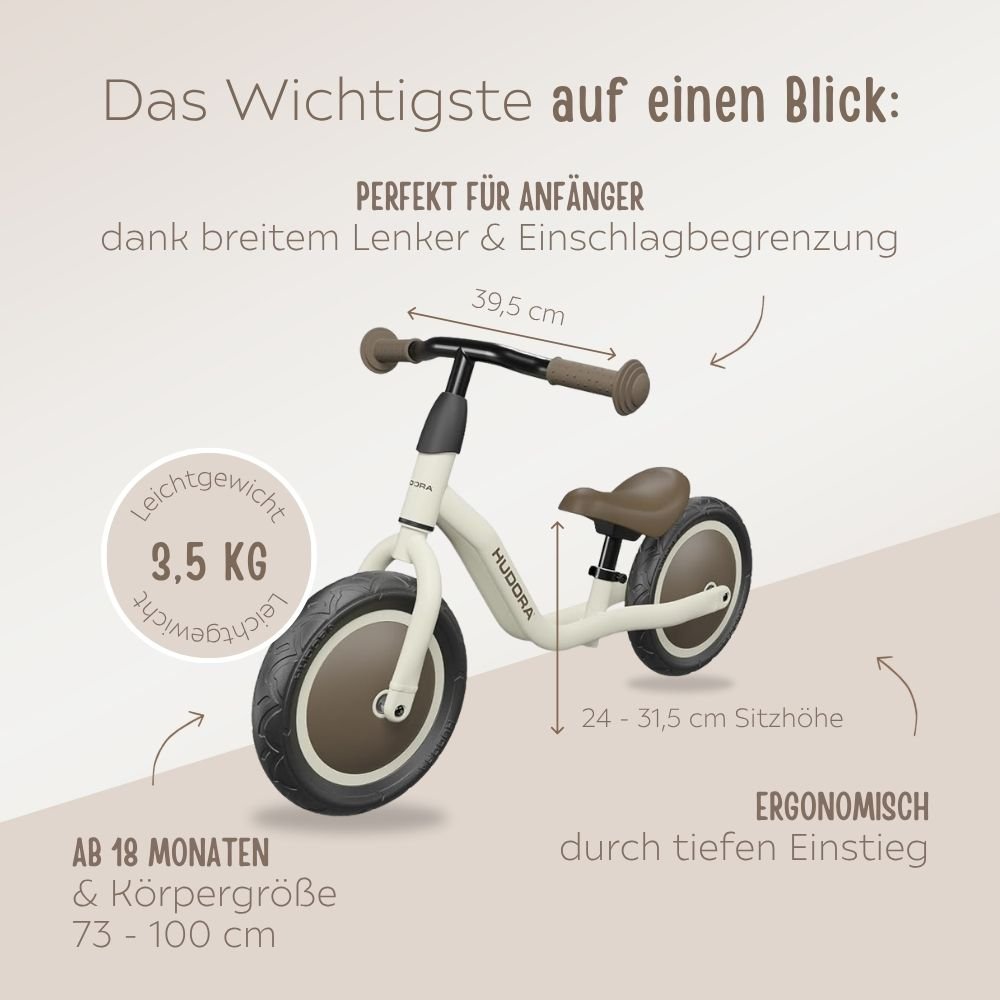 HUDORA Laufrad Cruisy (optional mit Lenkertasche) - wunderwunsch