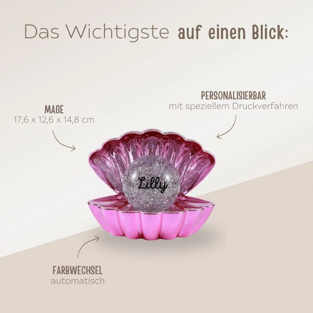 iTotal Muschellampe personalisierbar - wunderwunsch