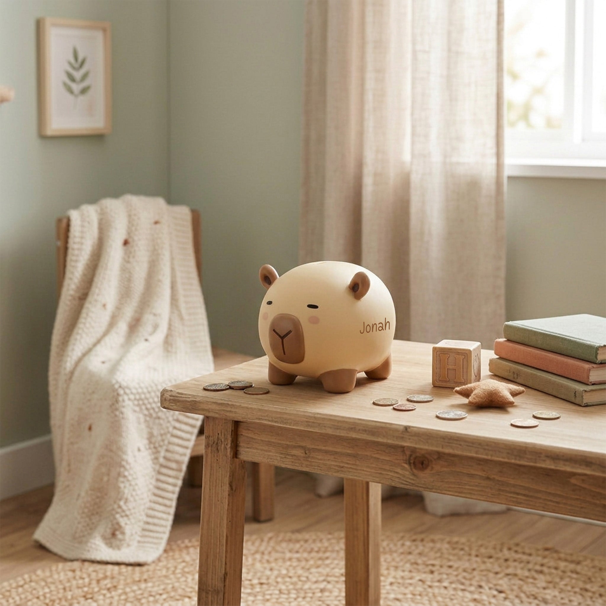 itotal Spardose Caybara & Axolotl personalisierbar - wunderwunsch