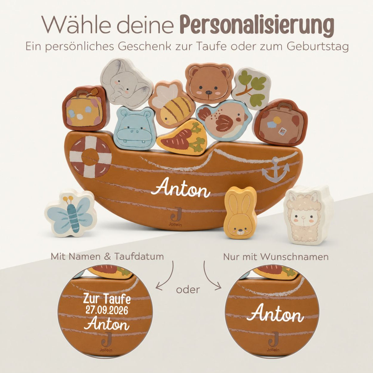 JOLLEIN Balancierspiel personalisiert - Jollies - wunderwunsch