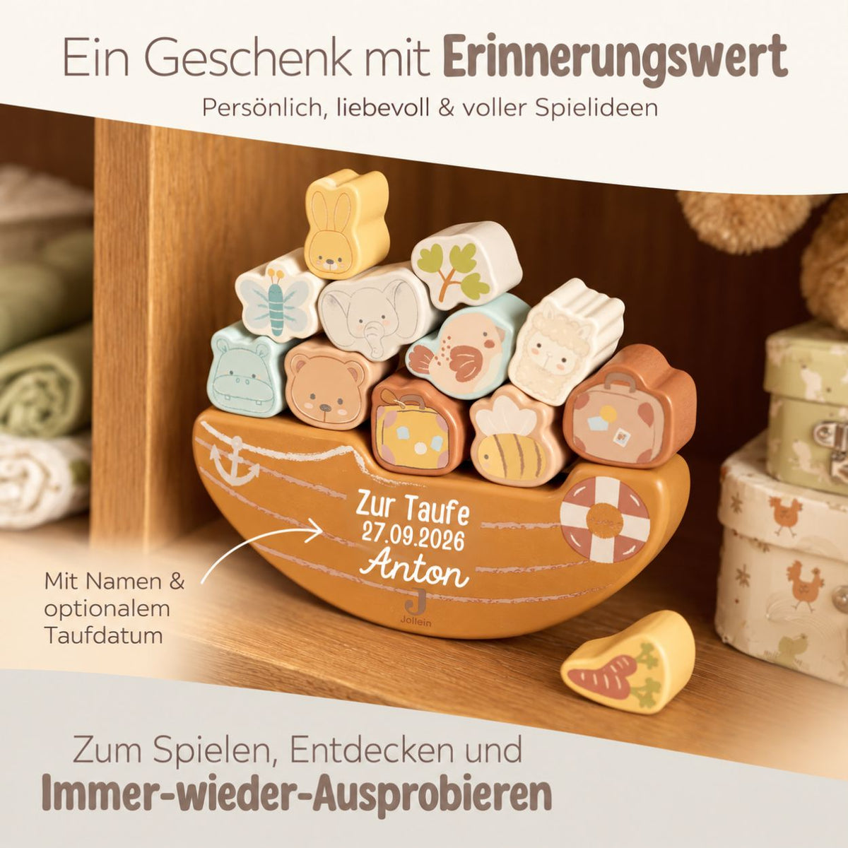 JOLLEIN Balancierspiel personalisiert - Jollies - wunderwunsch