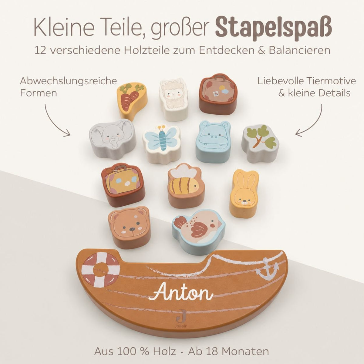 JOLLEIN Balancierspiel personalisiert - Jollies - wunderwunsch