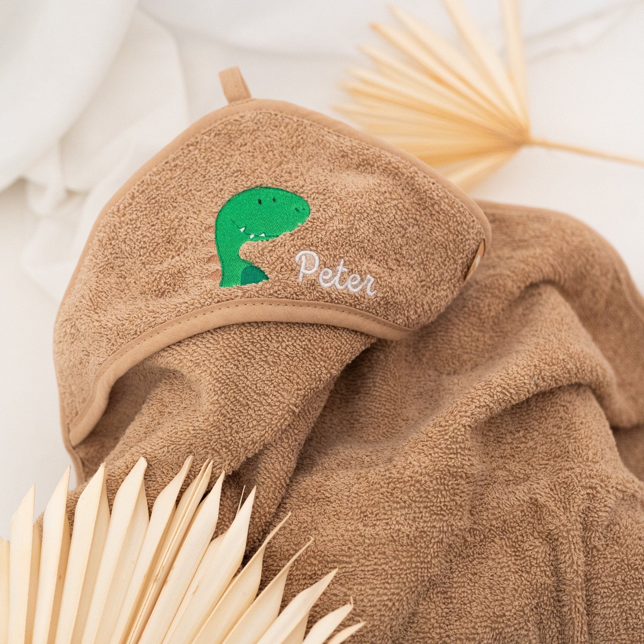 JOLLEIN Handtuch Groß 100 x 100cm personalisiert - Wunderwunsch Tiere - wunderwunsch