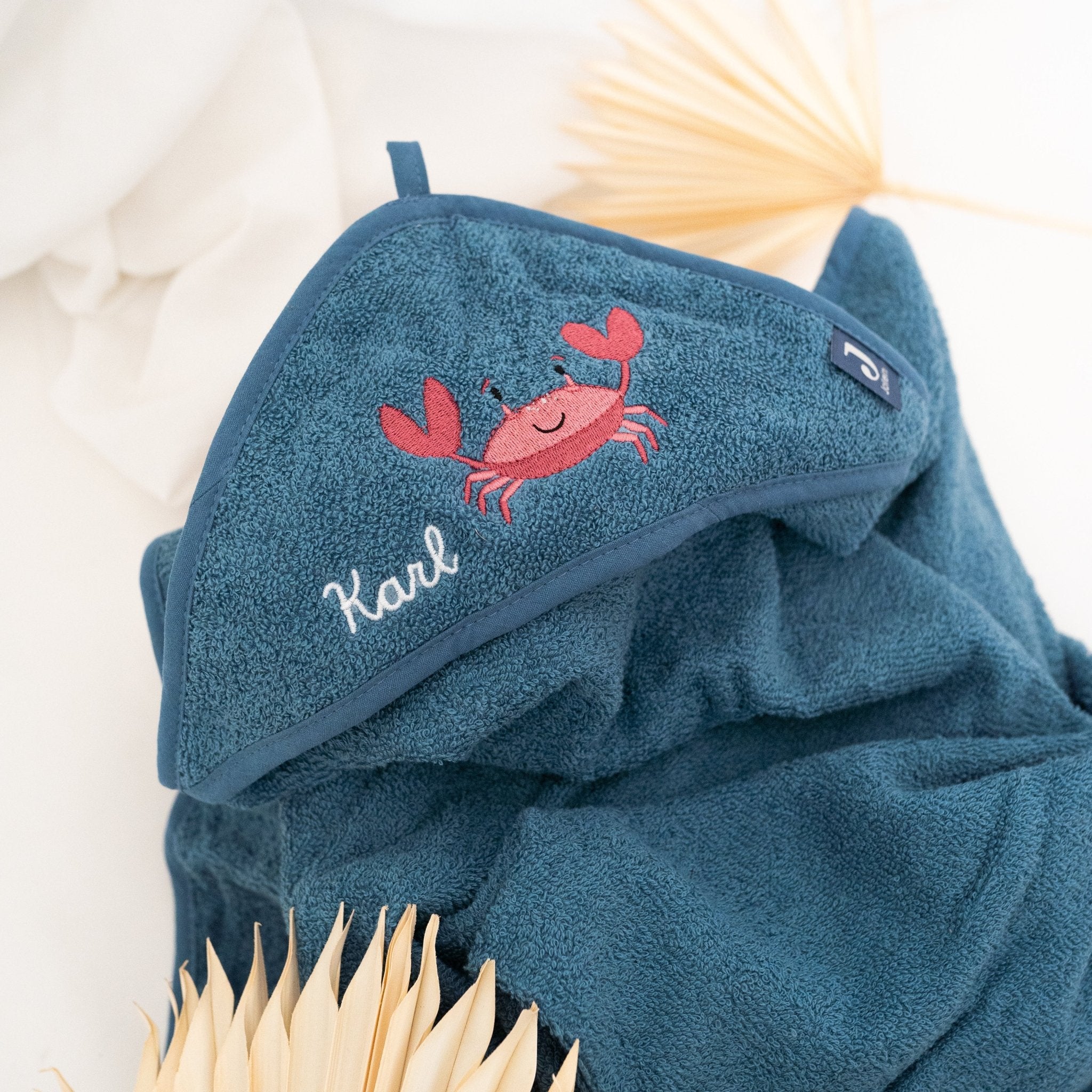 JOLLEIN Handtuch Groß 100 x 100cm personalisiert - Wunderwunsch Tiere - wunderwunsch