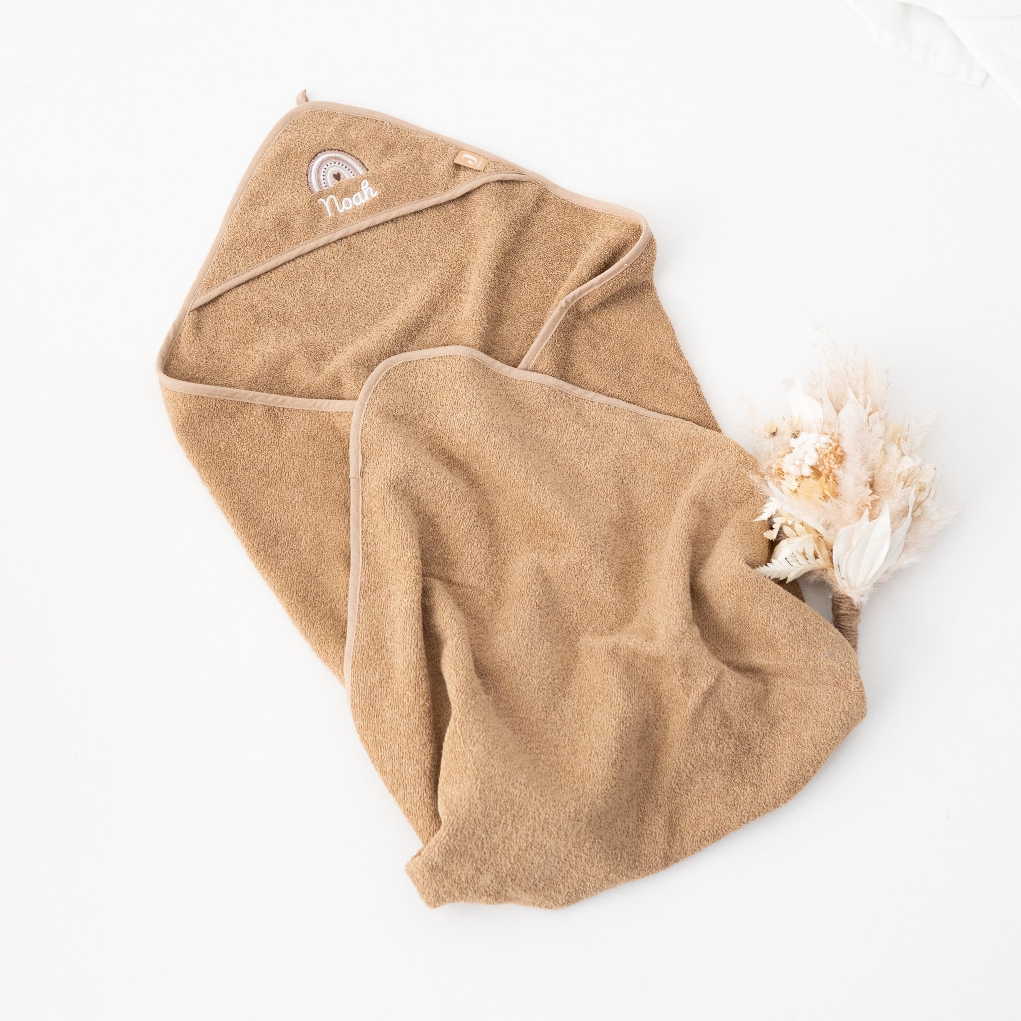 JOLLEIN Kapuzenhandtuch mit Regenbogen - wunderwunsch