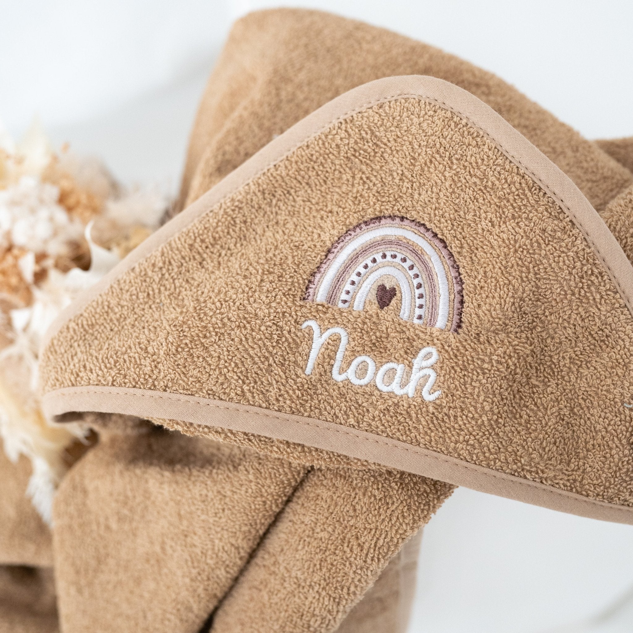 JOLLEIN Kapuzenhandtuch mit Regenbogen - wunderwunsch