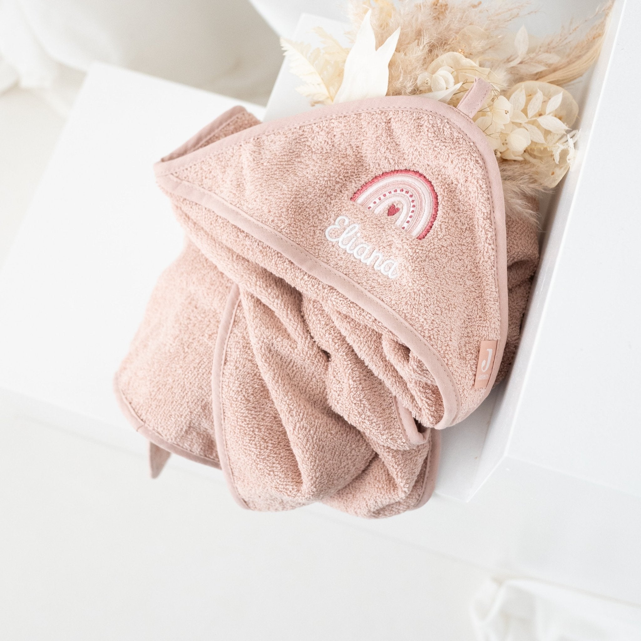 JOLLEIN Kapuzenhandtuch mit Regenbogen - wunderwunsch