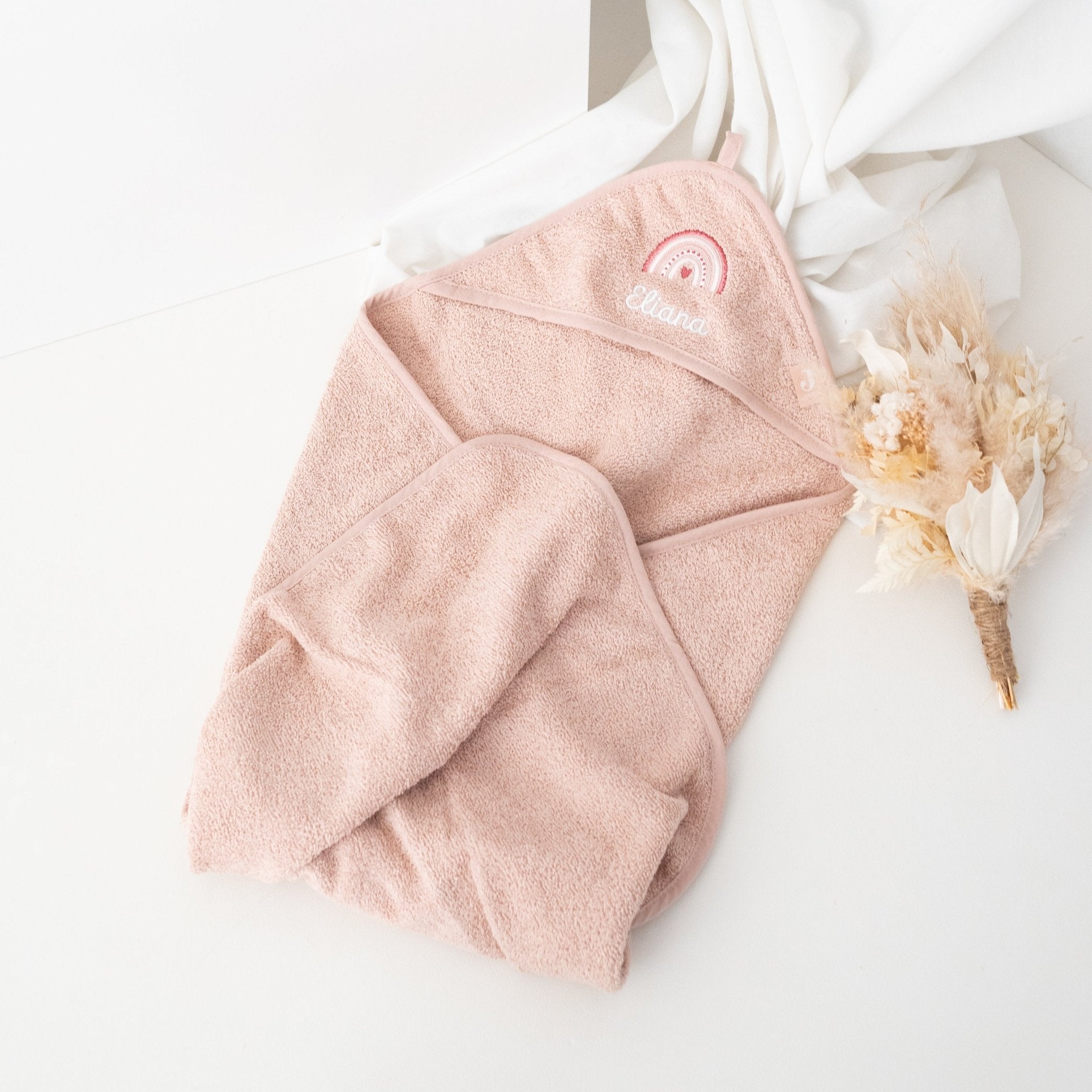 JOLLEIN Kapuzenhandtuch mit Regenbogen - wunderwunsch