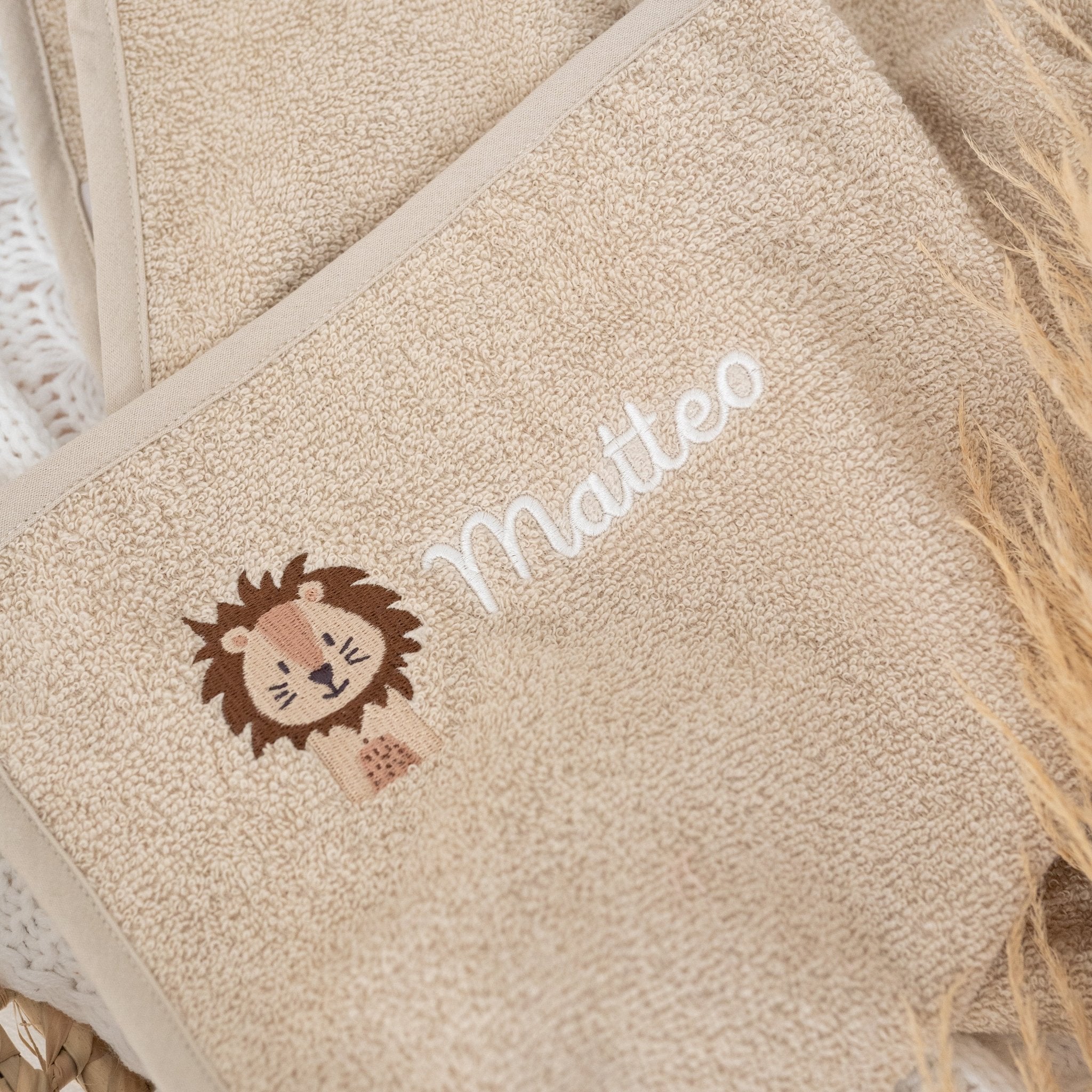 JOLLEIN Kinder Handtuch 50x90 cm personalisiert - Wunderwunsch Tiere - wunderwunsch