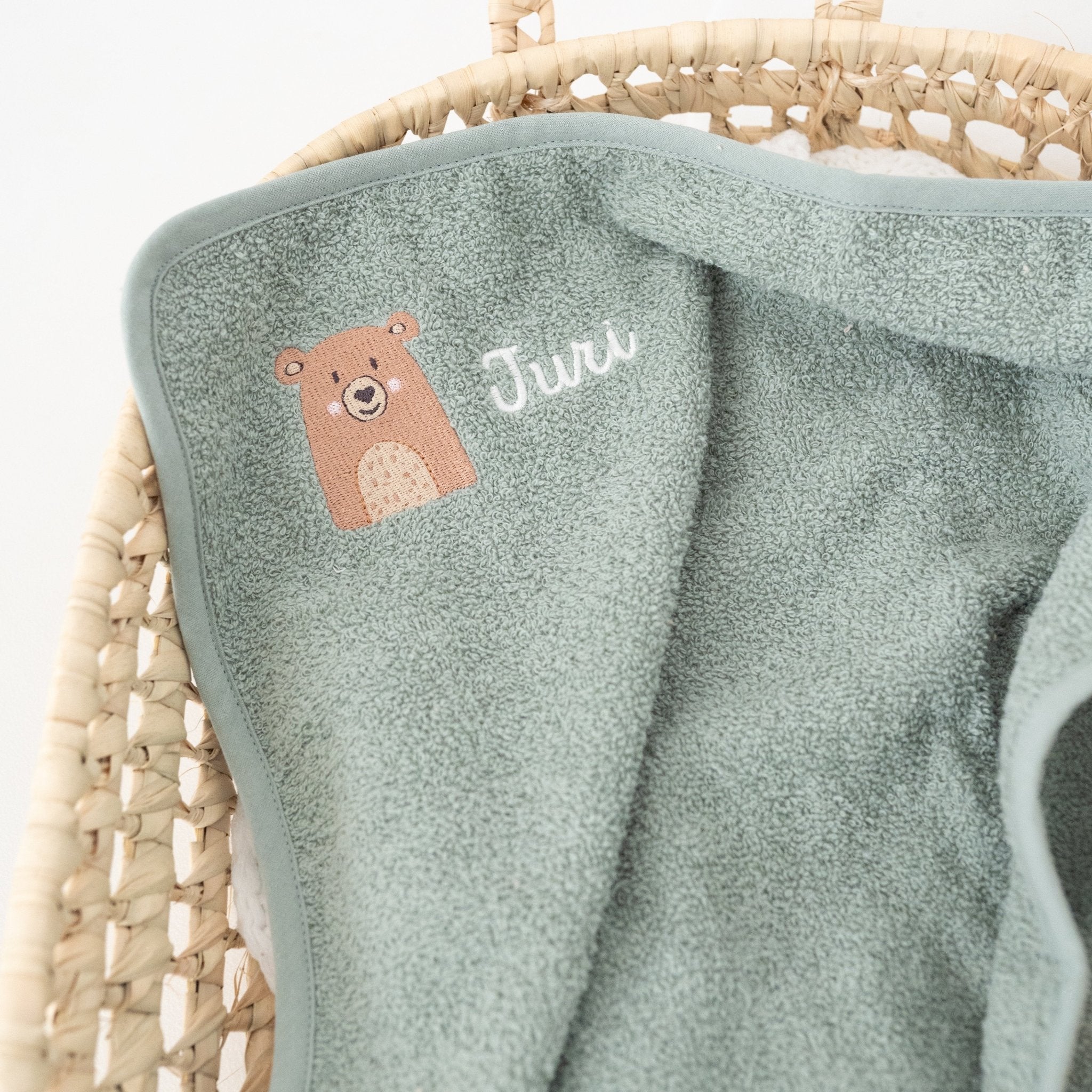 JOLLEIN Kinder Handtuch 50x90 cm personalisiert - Wunderwunsch Tiere - wunderwunsch